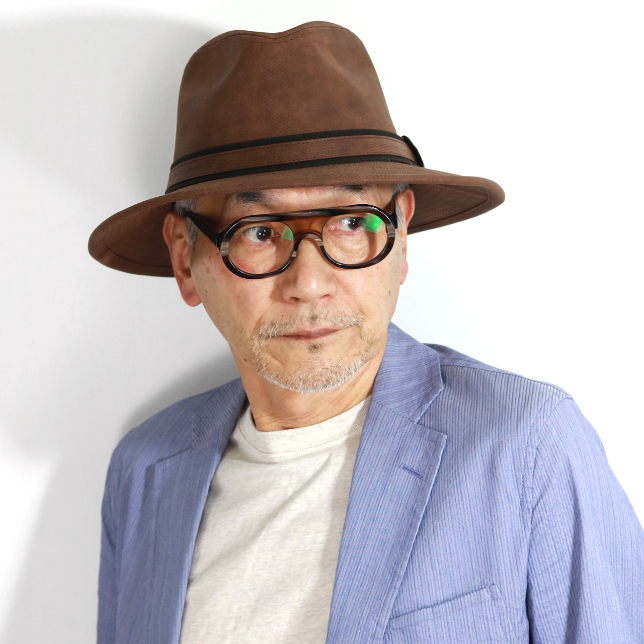 ダークブラウン レザー アウトドアハット DPC ドーフマン パシフィック アウトドア ハット（ダーク
