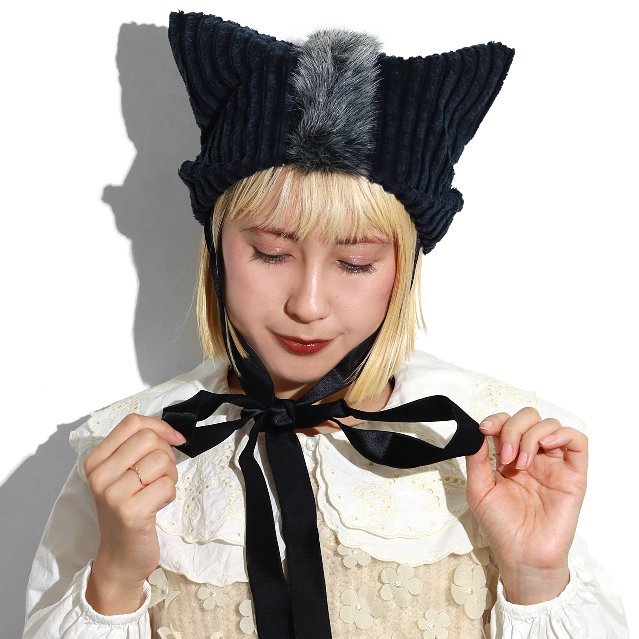 Barairo no Boushi 帽子 レディース 猫耳 秋冬 コーデュロイ Barairo no Boushi 帽子 レディース 猫耳 秋冬 コーデュロイ