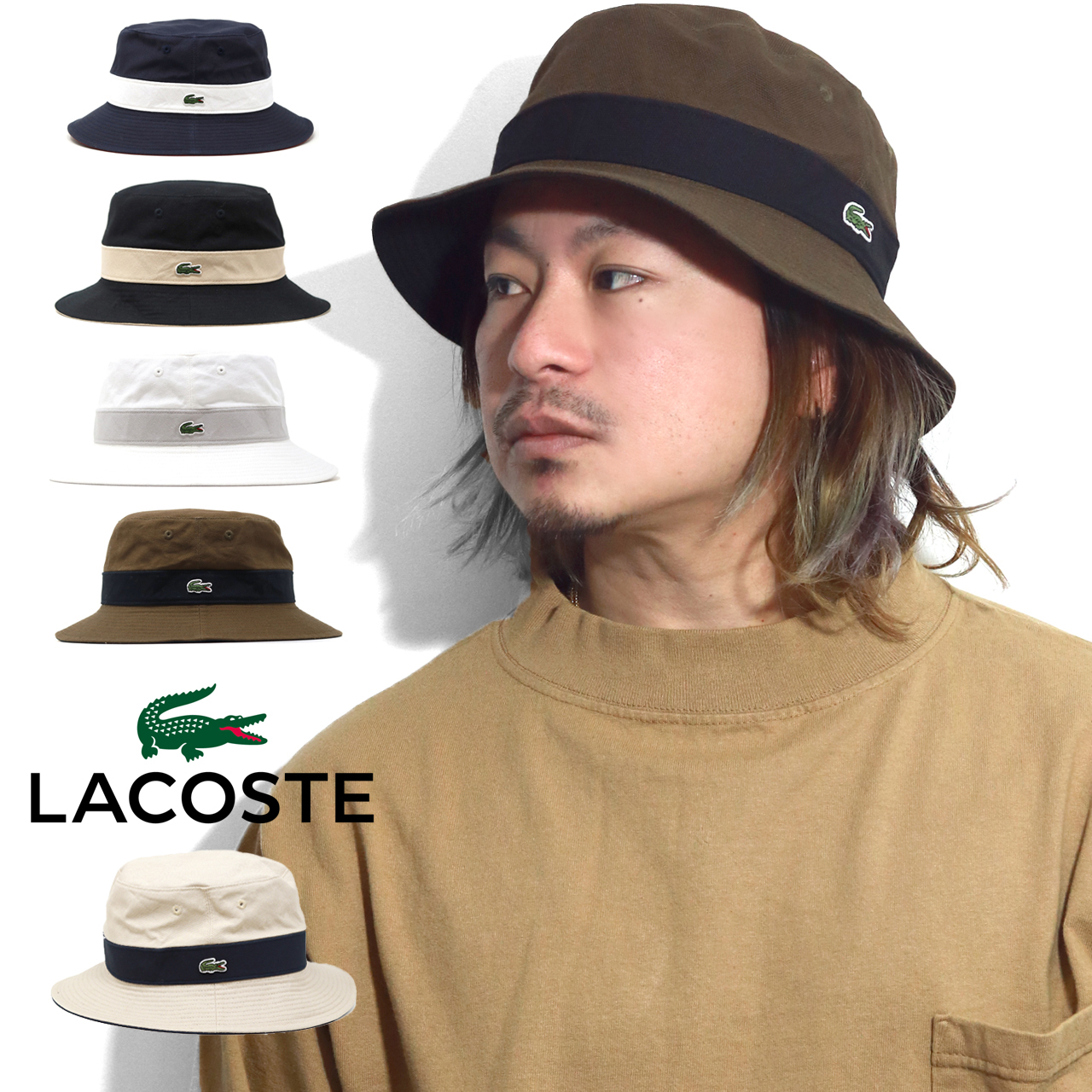 Lacoste golf le fleur バケットハット Golf wang lacoste bucket hat online