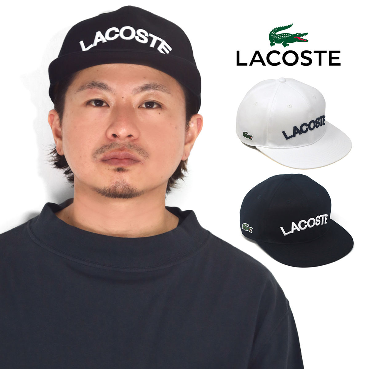 ラコステ 帽子 メンズ 涼しい キャップ 春夏 LACOSTE 日本製 送料無料 ロゴキャップ レデ...