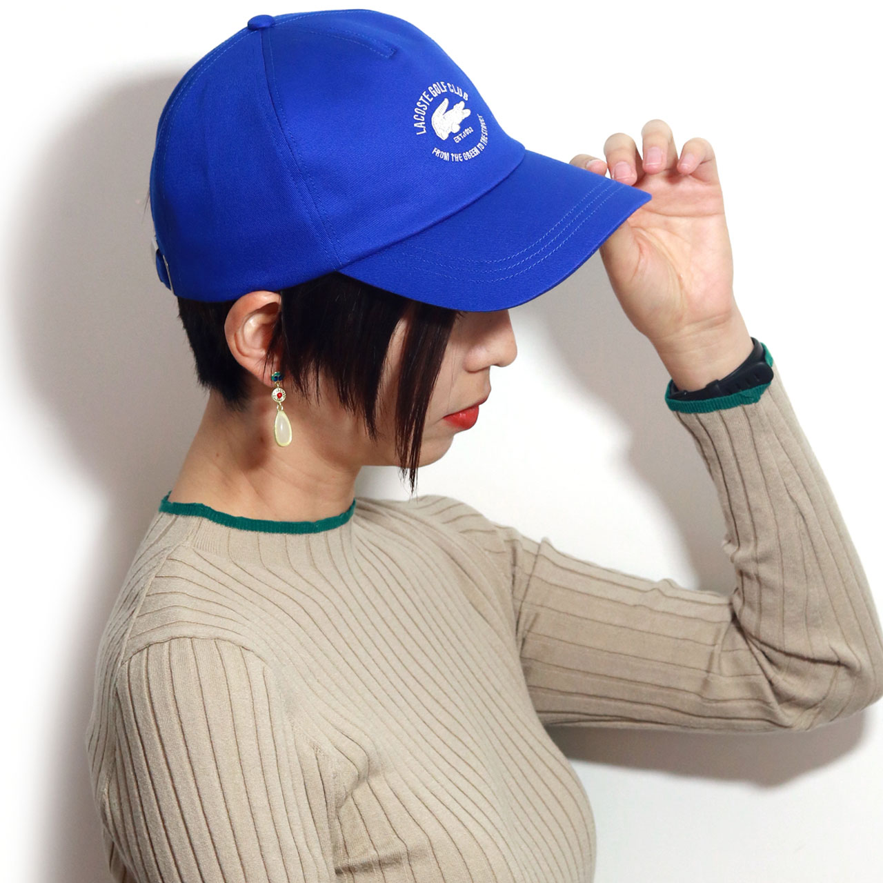 ラコステ キャップ ツイル コットン 帽子 LACOSTE メンズ キャップ レディース ベースボールキャップ シンプル 帽子 白 キャップ  青カジュアル 帽子 黒