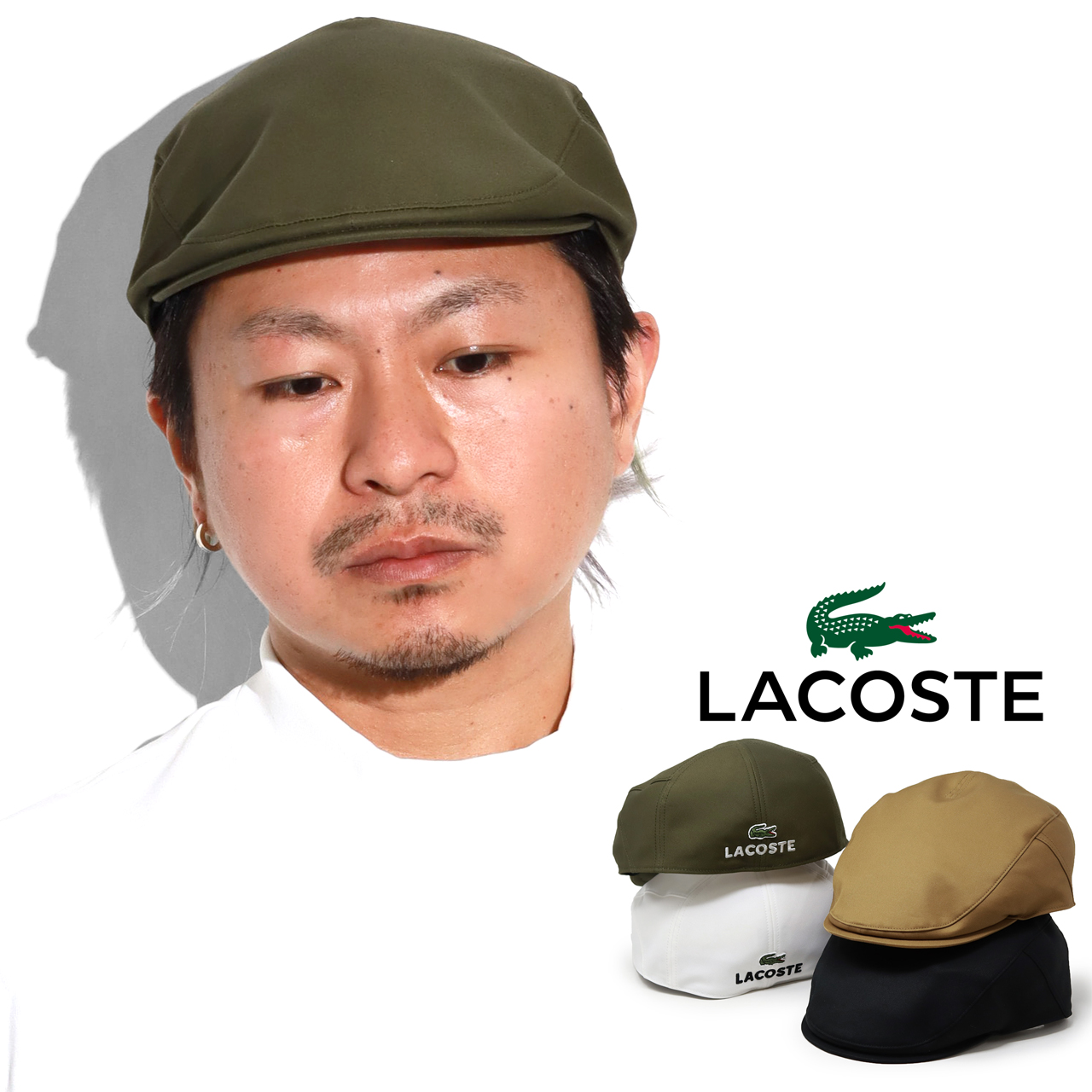 ラコステ ハンチング メンズ 春夏 LACOSTE 帽子 綿 ハンチング帽 初夏 レディース 送料無料 コットン素材 バックロゴ 刺繍 ワニ マーク｜elehelm-hatstore｜05