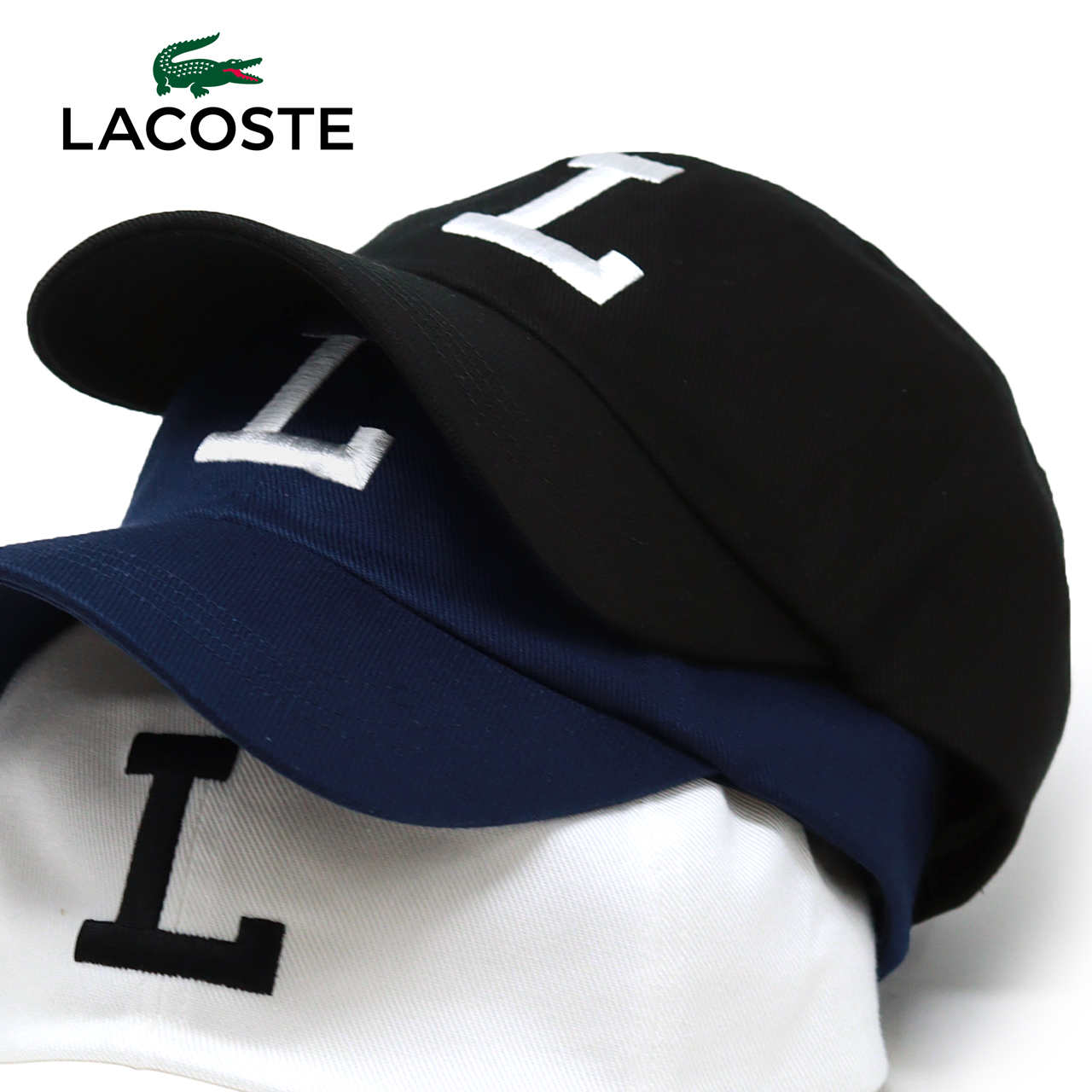 LACOSTE ラコステ L刺繍6方キャップ メンズ レディース 6パネル