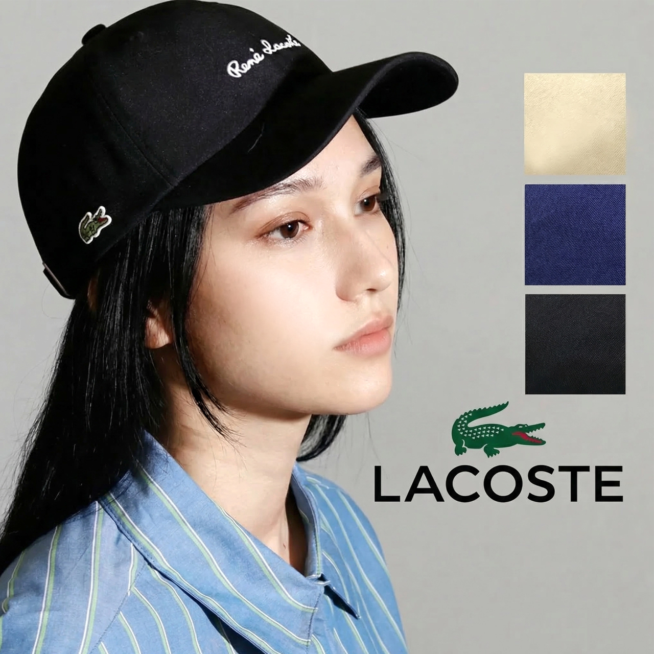 【新品】ラコステ キャップ メンズ レディース　ブラック LACOSTE（ラコステ） キャップ レディース キャップ メンズ メンズ