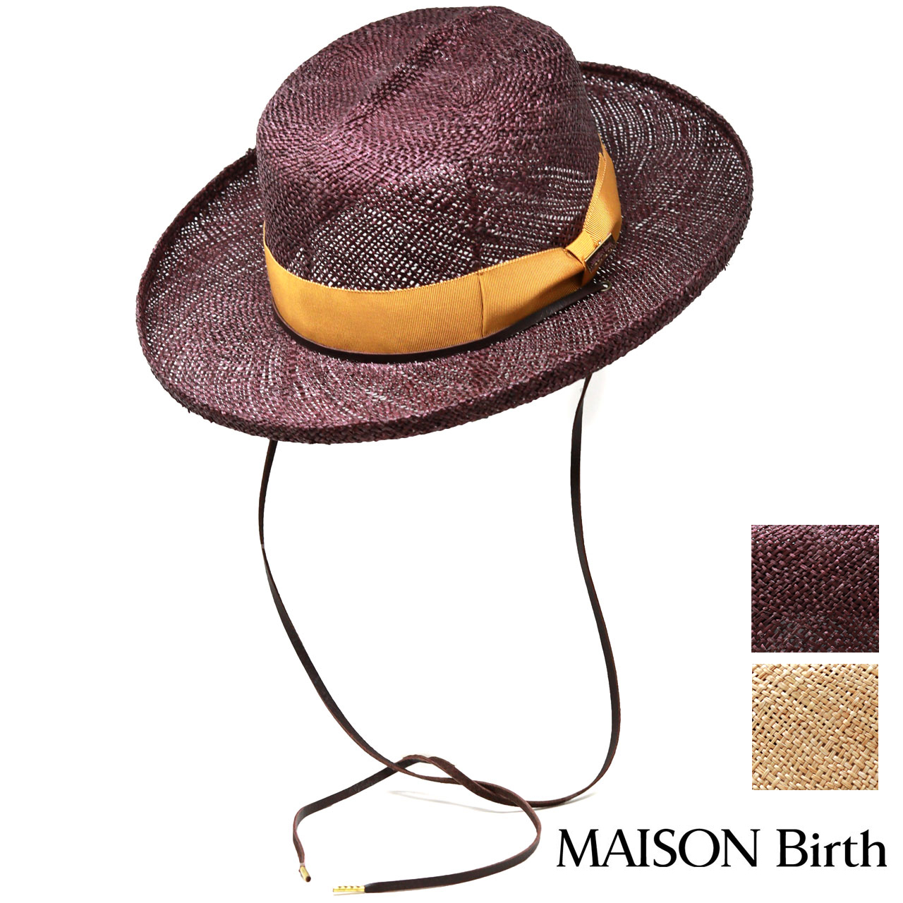 MAISON Birth（メゾンバース） ハット レディース 紐付き 帽子 バオ