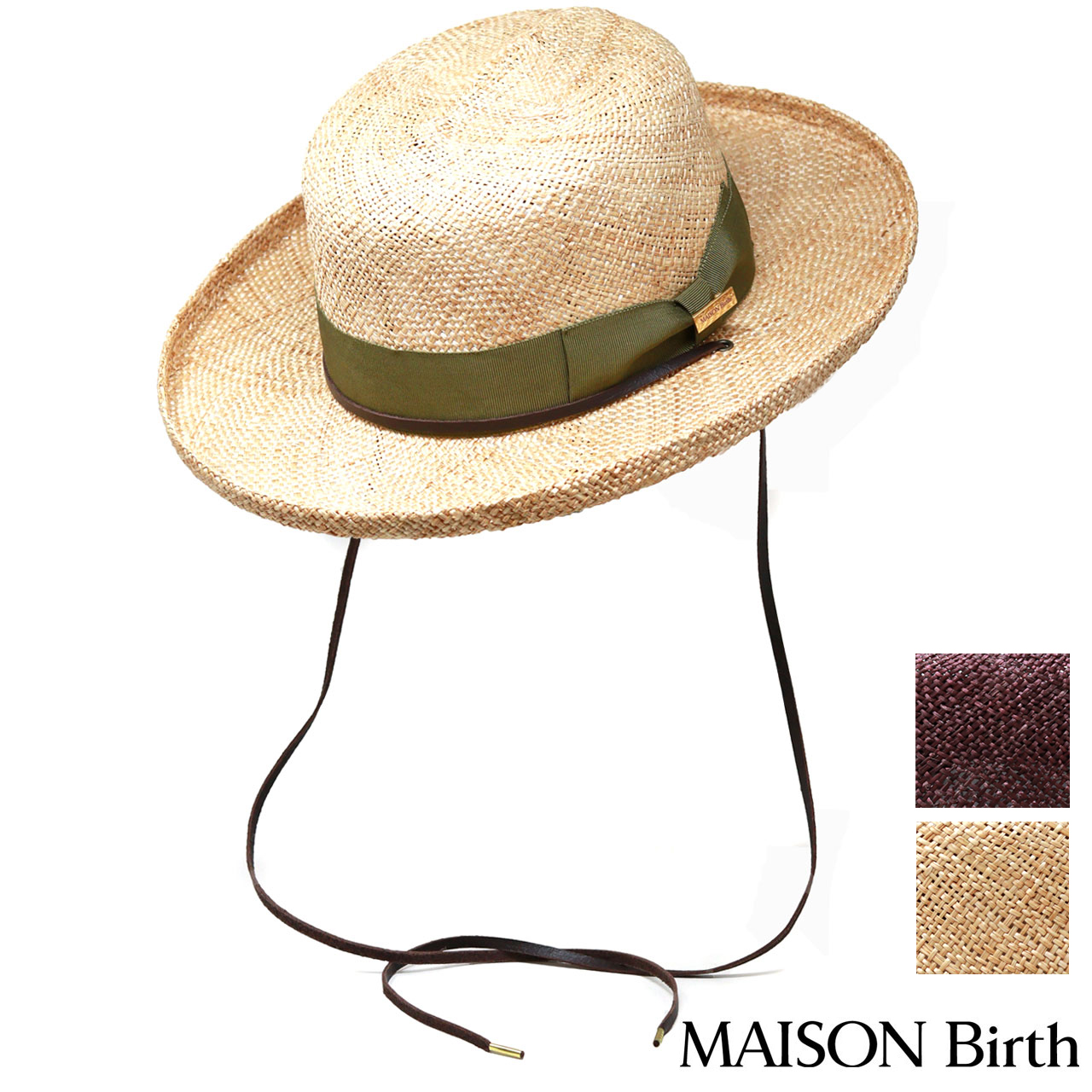 MAISON Birth（メゾンバース） ハット レディース 紐付き 帽子 バオ