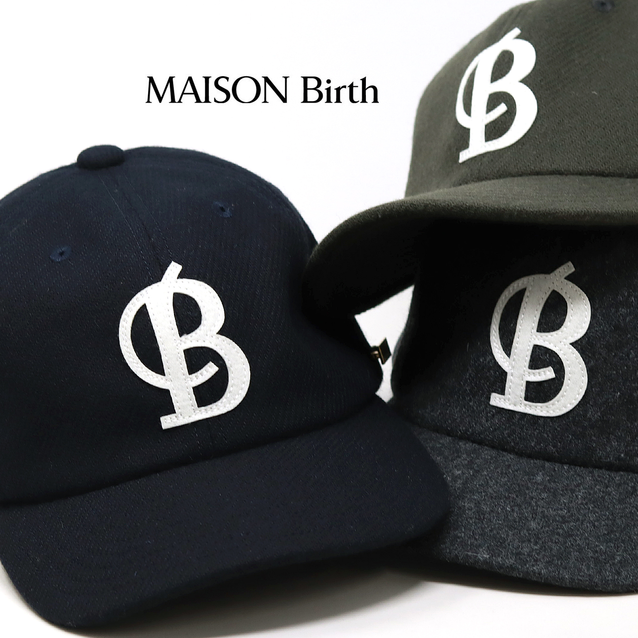 MAISON Birth（メゾンバース） コーデュラナイロン メンズ ウール 帽子