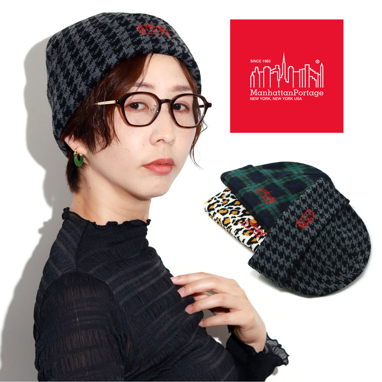 Manhattan Portage（マンハッタンポーテージ） ニット帽 レディース