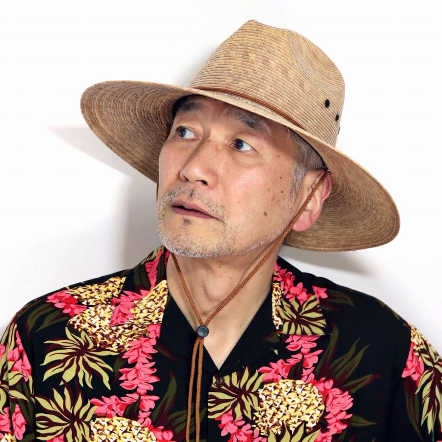 麦わら帽子 メンズ ハット つば広 ストローハット あご紐 帽子 日よけ