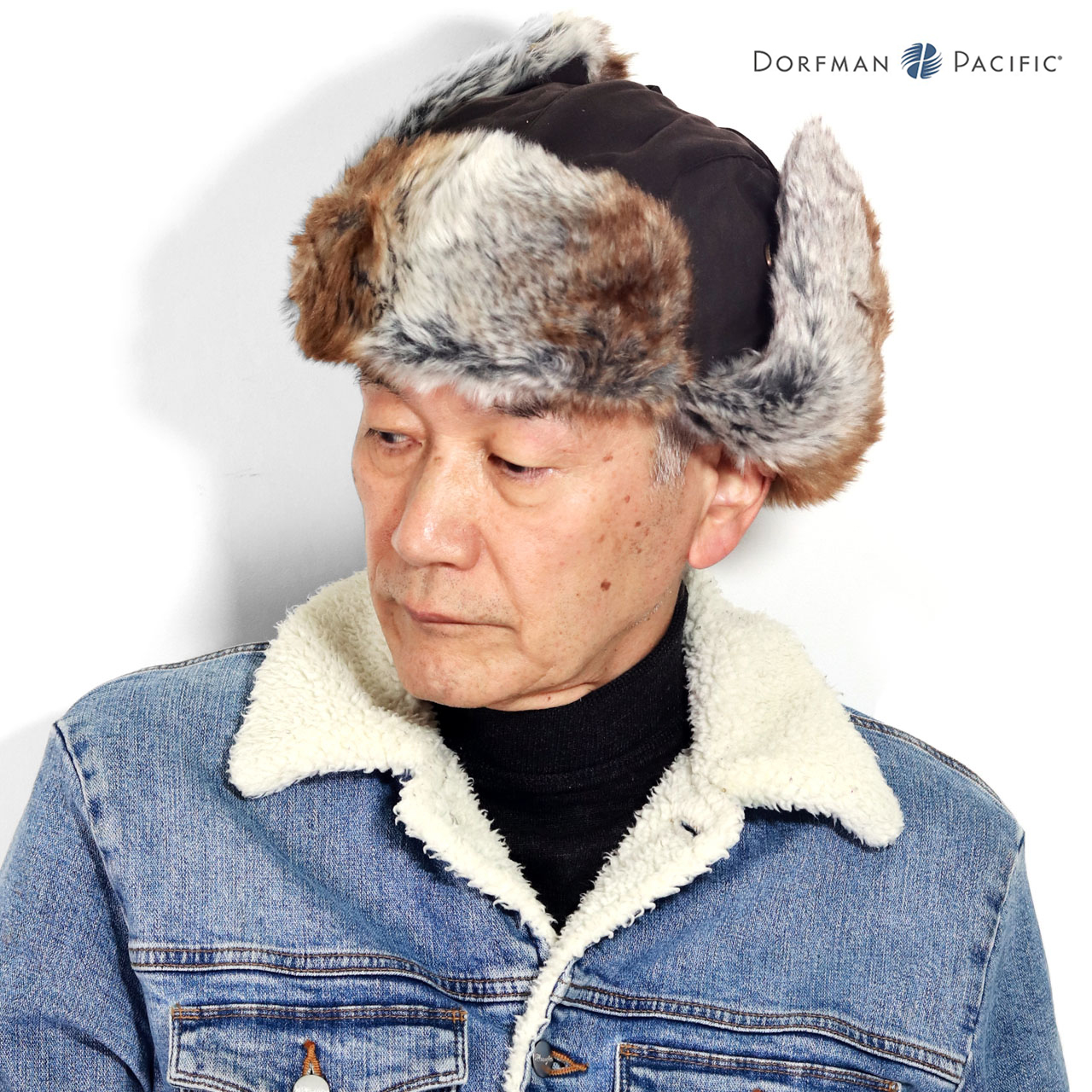 飛行帽 ファー 帽子 フライトキャップ ドーフマン 耳当て付き 2WAY