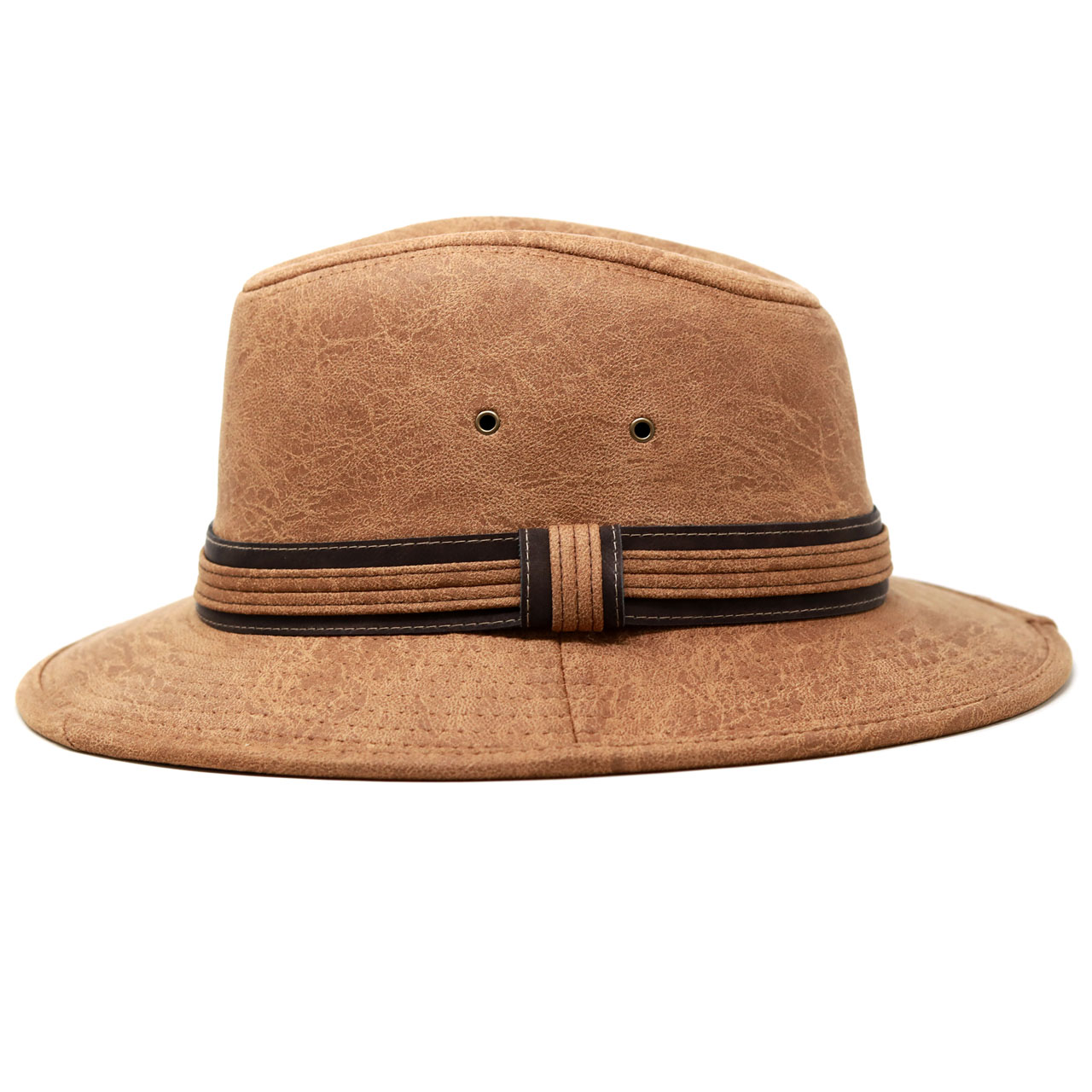 サファリハット レザー つば広 帽子 メンズ ウエスタン ハット BBQ