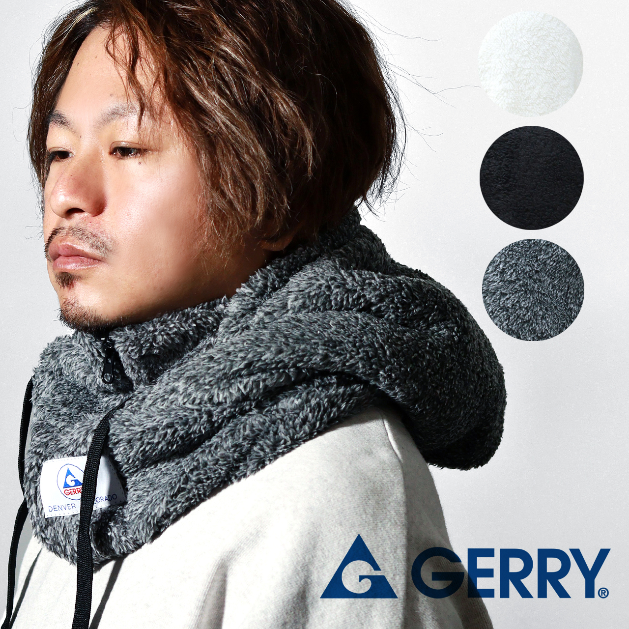 GERRY（ジェリー） フードウォーマー スヌード ボア ネックウォーマー