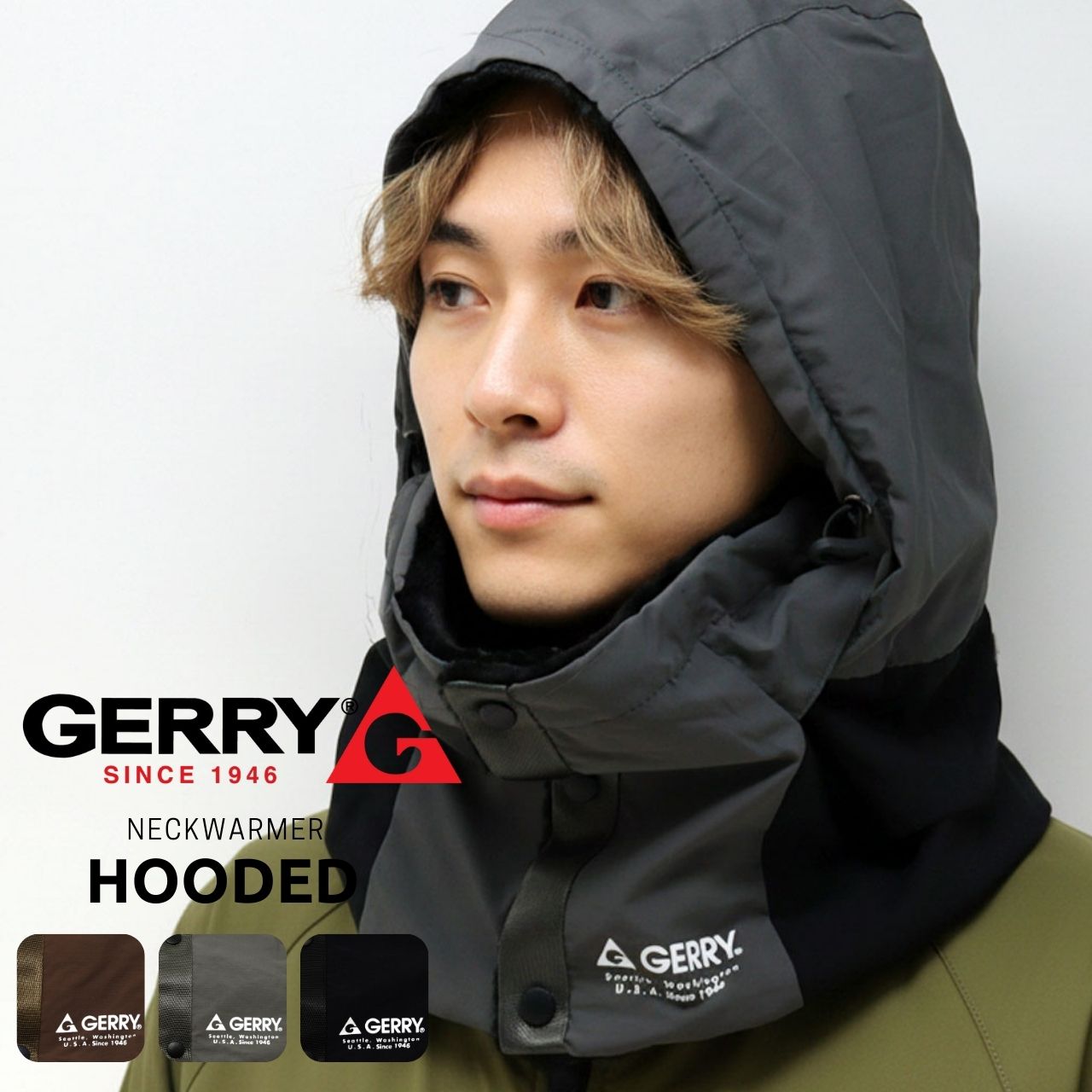 CHARI&CO LANDMARK JKT ジャケット フード・ネックウォーマー GERRY（ジェリー） フードウォーマー フード付き 中綿 撥水 ネック