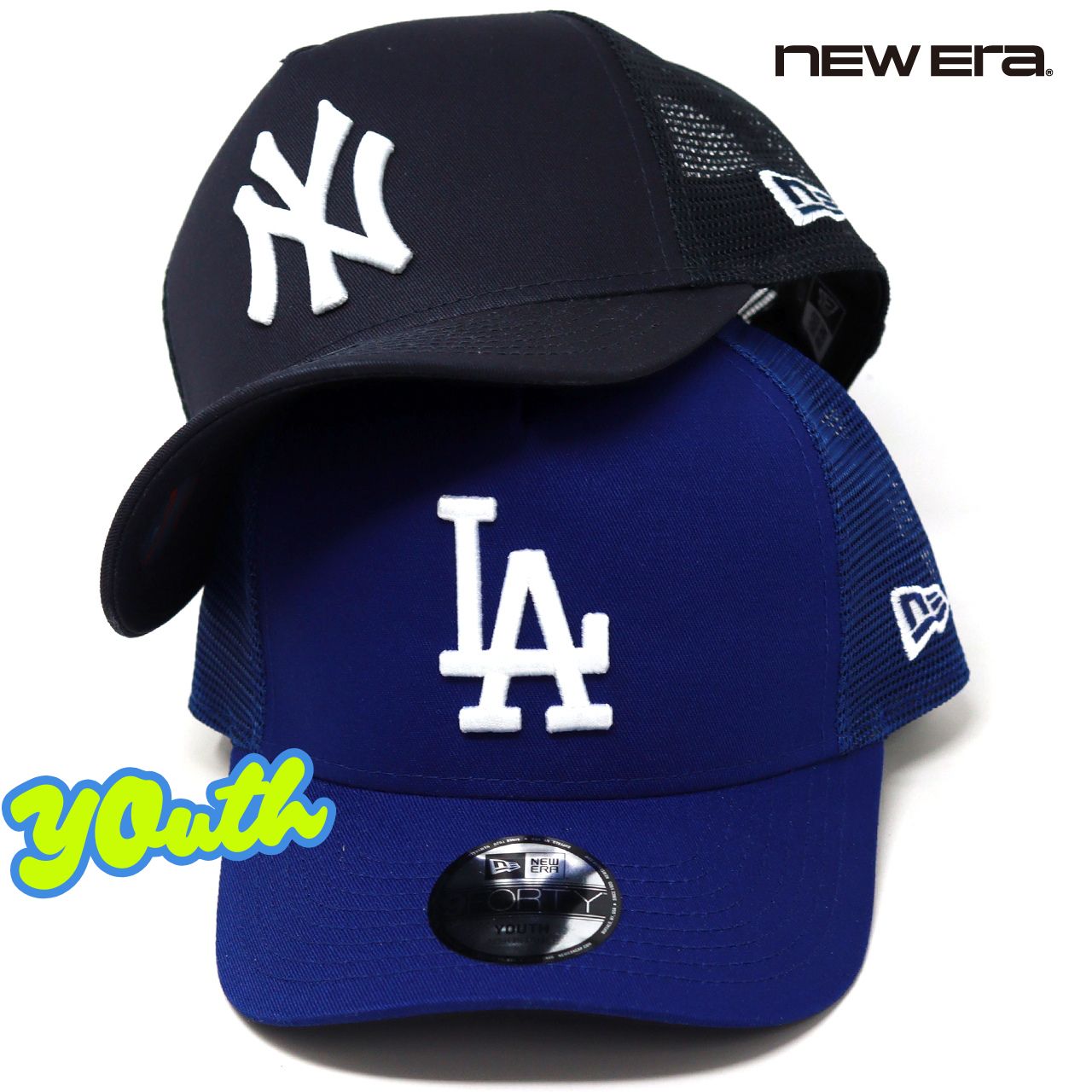 NEW ERA（ニューエラ） キッズ Youth 9FORTY A-Frame トラッカー MLB
