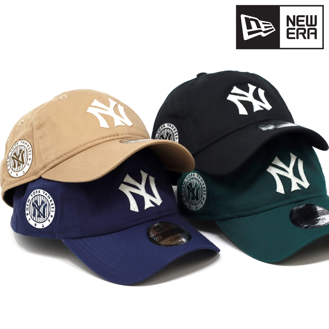 ニューエラ キャップ メンズ NewEra 29TWENTY 帽子 ロゴキャップ ニューヨーク・ヤンキース フェルトアップリケ B.Bキャップ 全4色