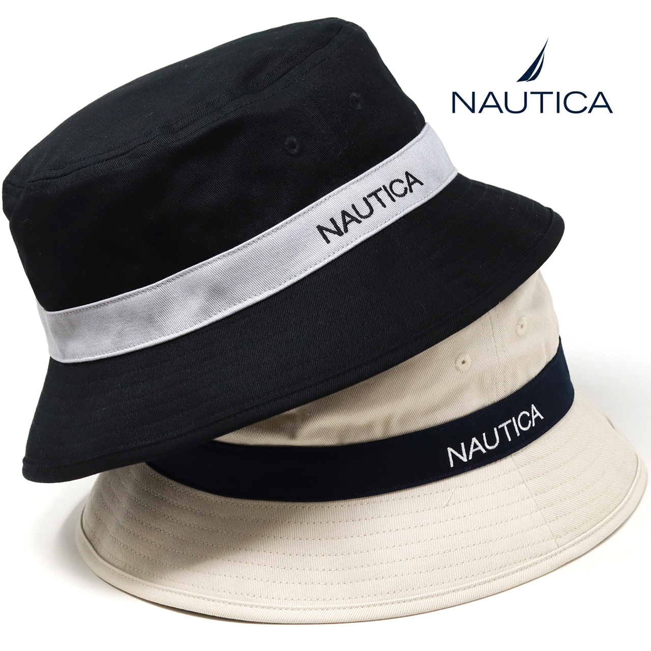 NAUTICA（ノーティカ） バケットハット メンズ 帽子 レディース 夏の