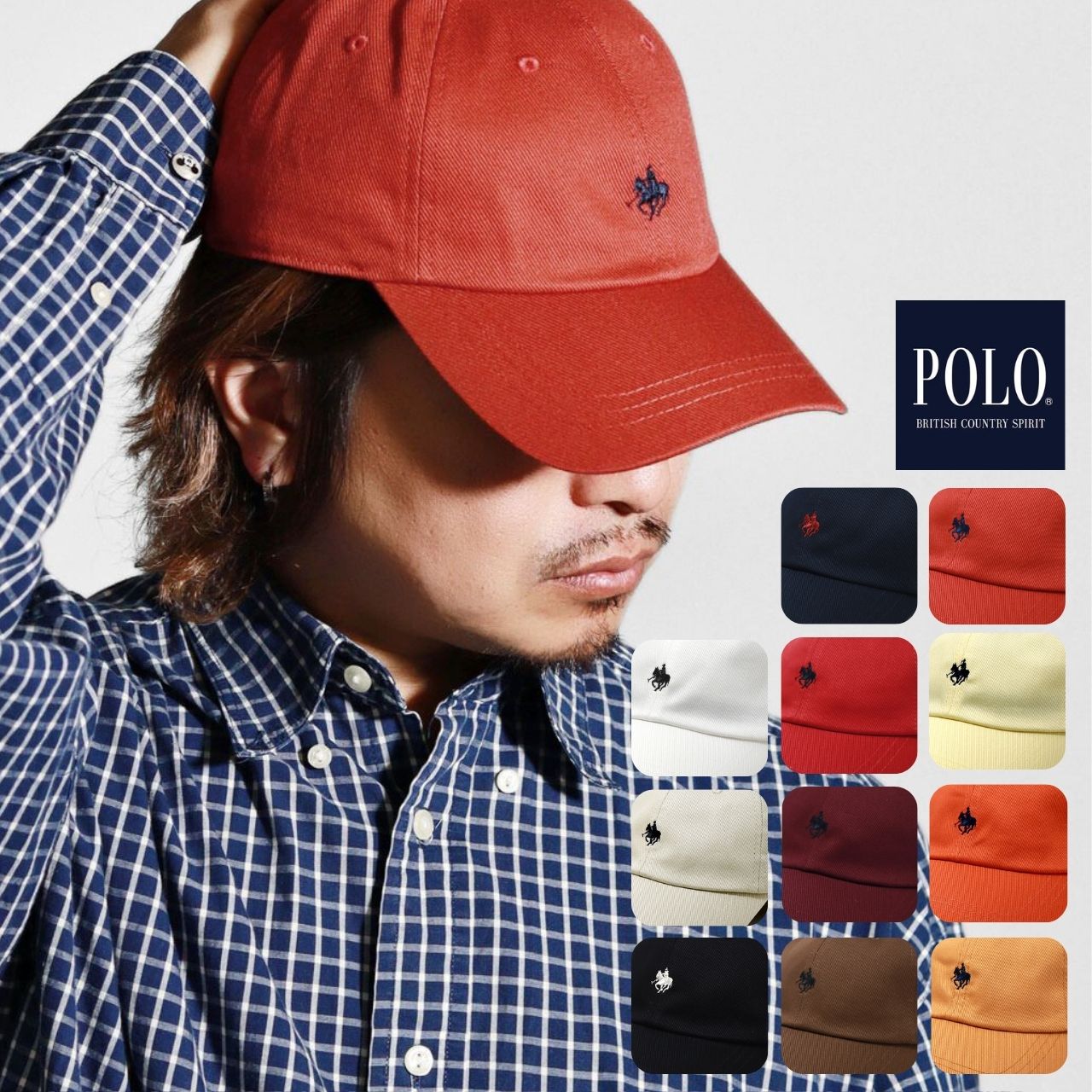 POLO BCS ポロ キャップ 帽子 ブランド 送料無料 メンズ 春夏