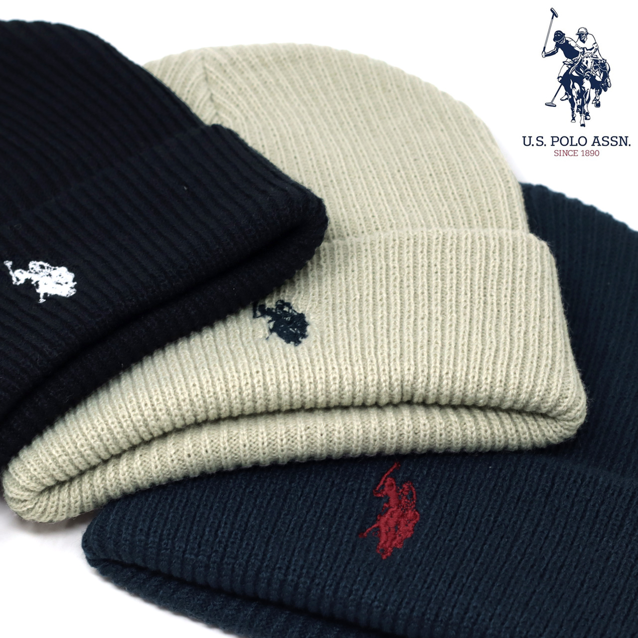 ポロ U.S.POLO ASSN. ユーエスポロアッスン ニット ニット帽 USPA 秋冬