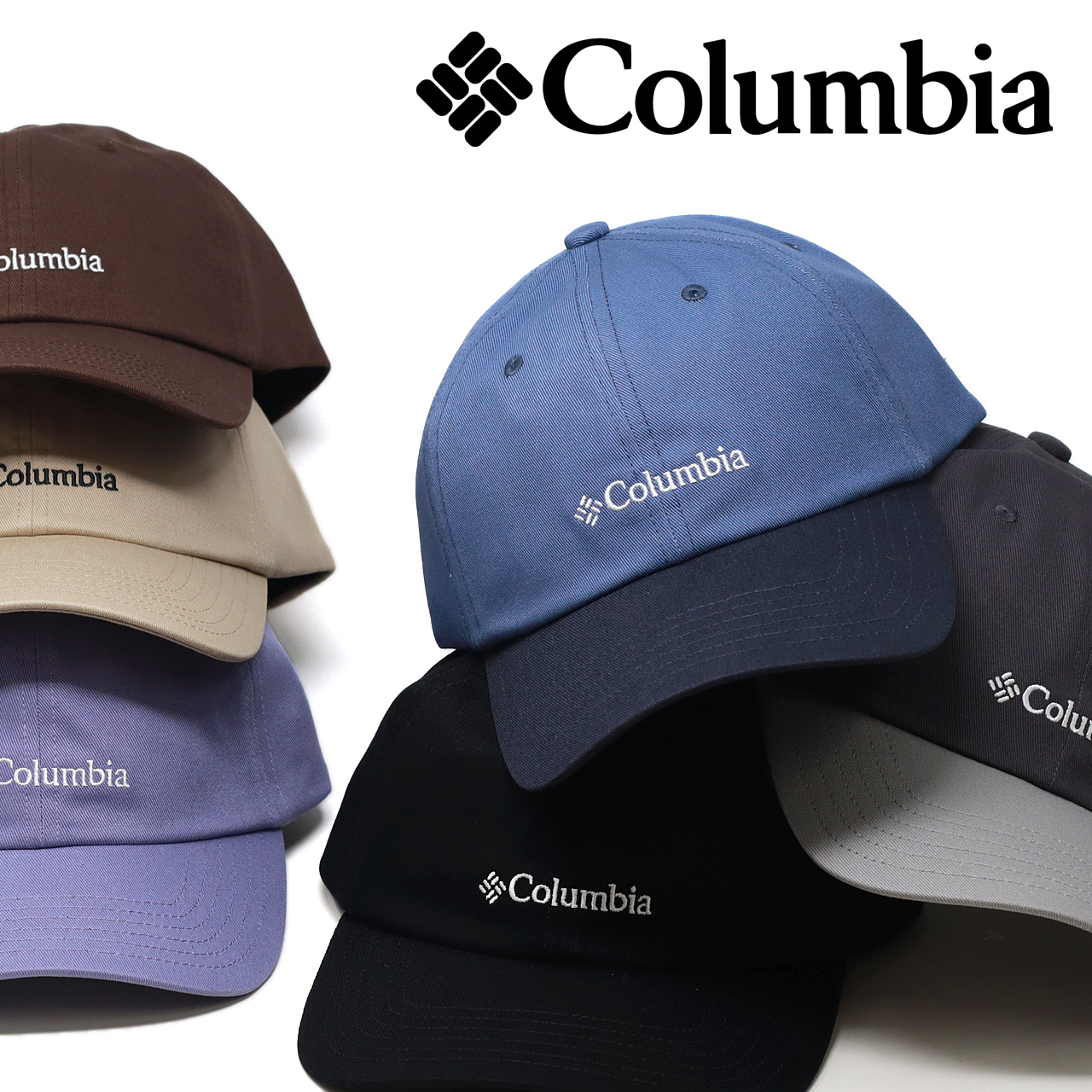 Columbia 帽子 キャップ メンズ コットンツイル サーモンパス
