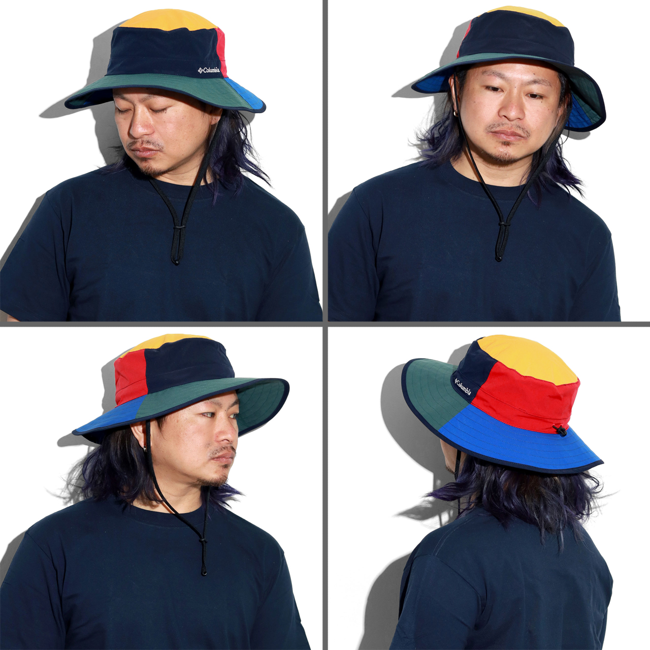 SQUALL INCメンズハット ストローハット 帽子 麦わら帽子 62cm