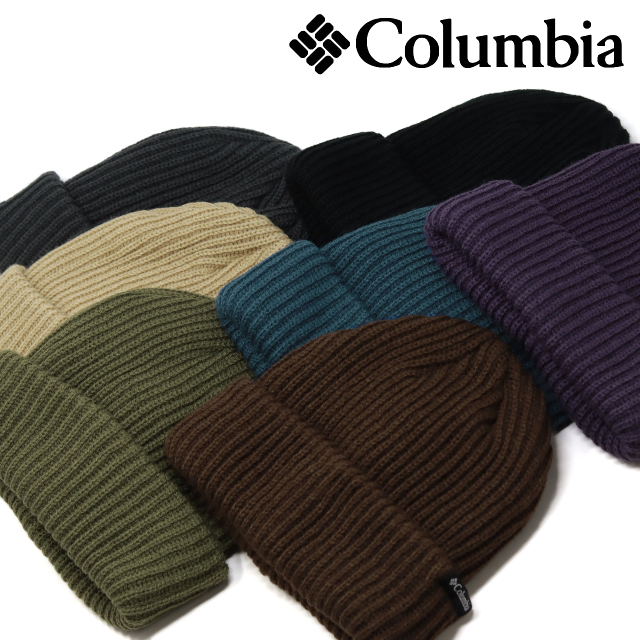 Columbia ニット帽 ブランド コロンビア ニットワッチ リブ編み