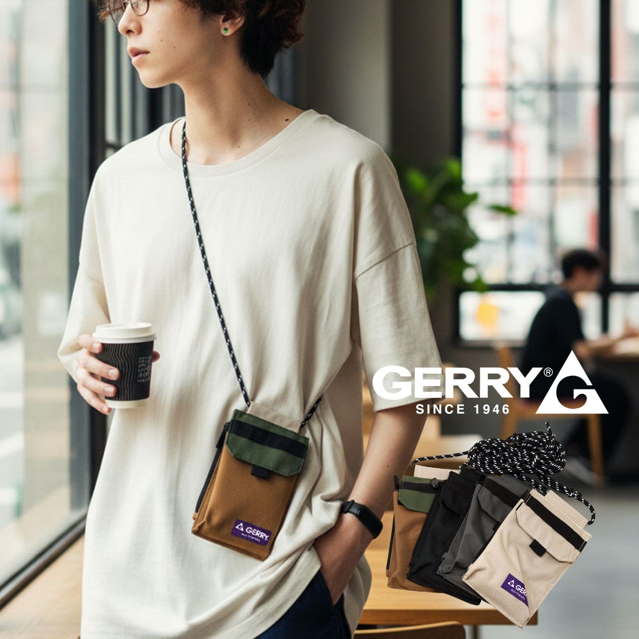 GERRY（ジェリー） スマホポーチ ショルダー ミニ アウトドア ブランド