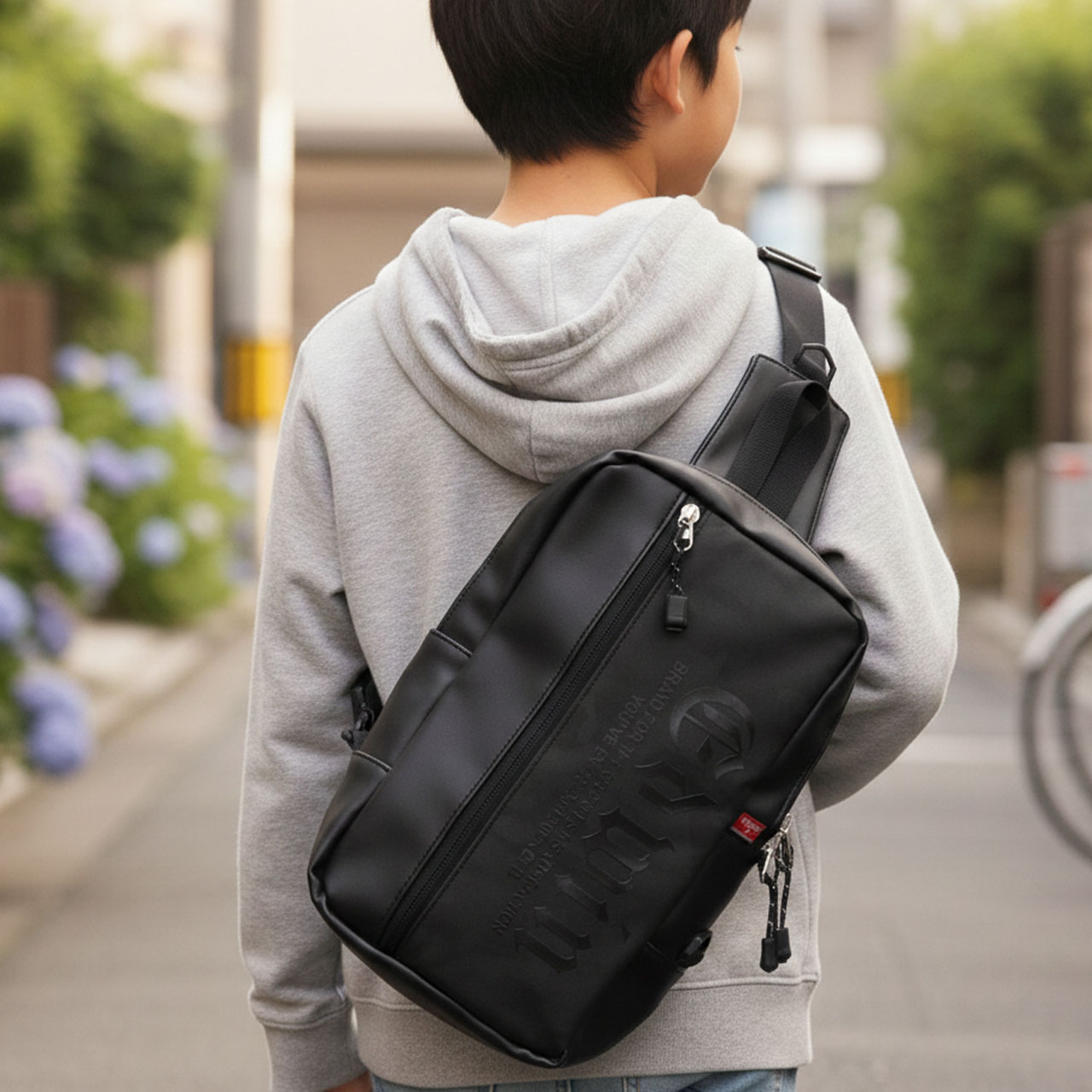 EDWIN（エドウィン） キッズ ボディバッグ ワンショルダー 子供用 斜