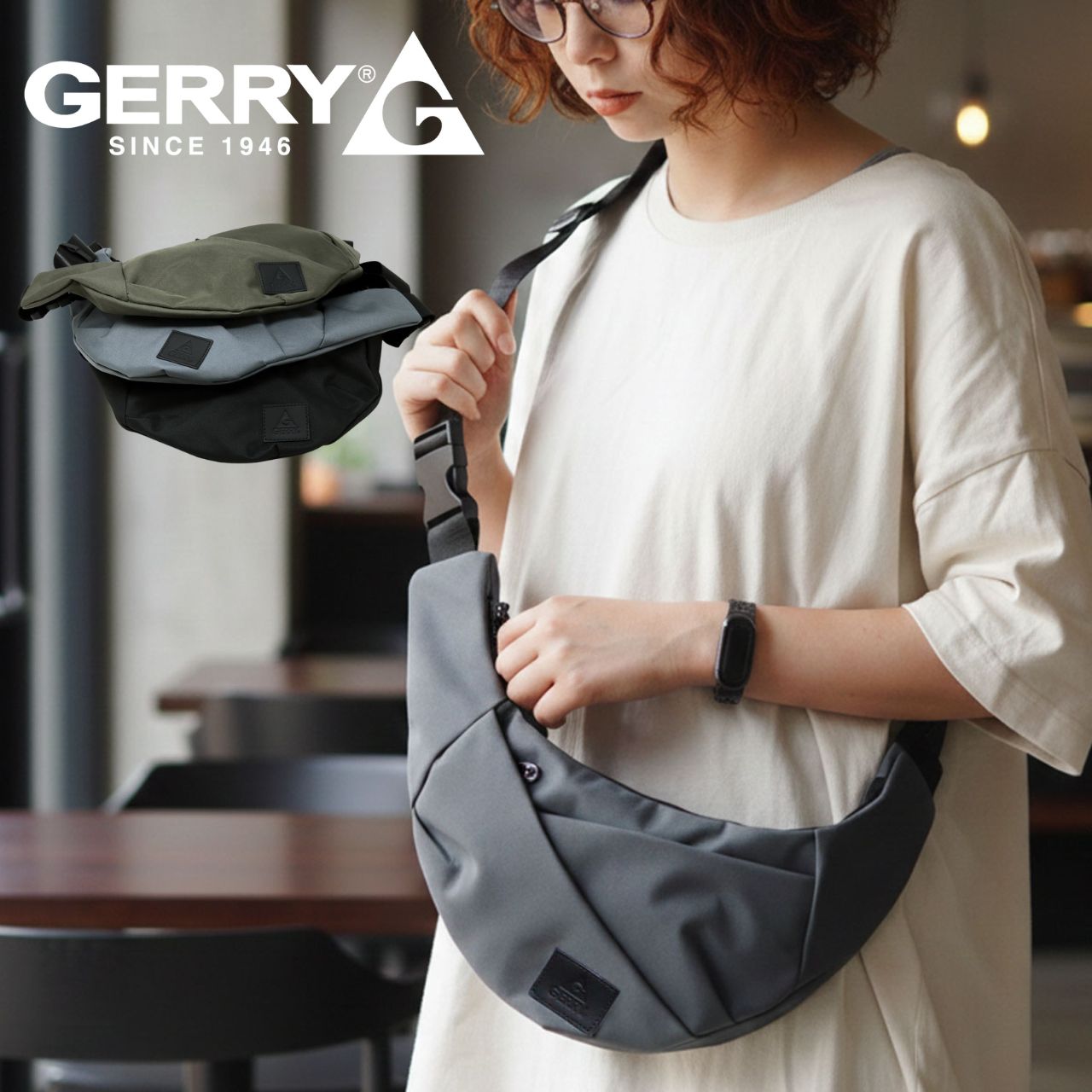 GERRY（ジェリー） バッグ 肩掛け ボディバッグ メンズ ワンショルダー