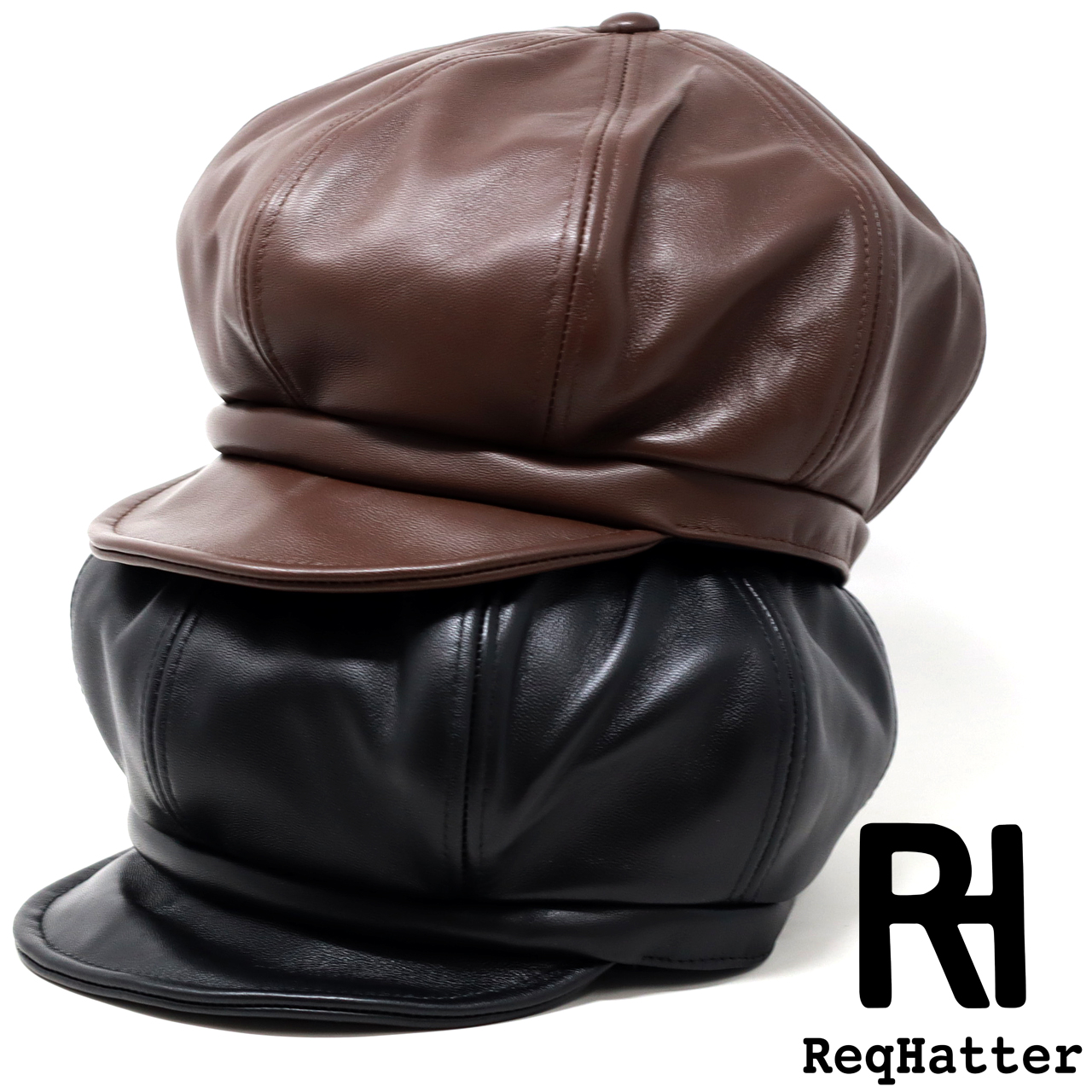 ReqHatter ラムレザー キャスケット メンズ キャスケット レディース キャスケット帽子 キャスケット レザー メンズ レックハッター キャスケット帽 本革｜elehelm-hatstore｜03