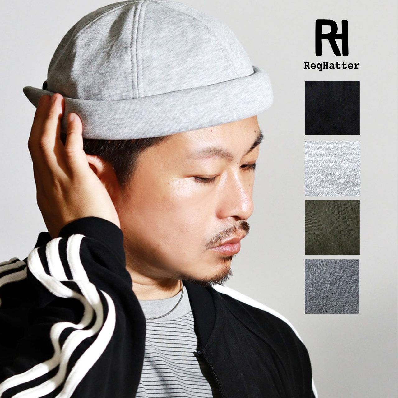 ReqHatter（レックハッター） ロールキャップ 帽子 メンズ ツバなし