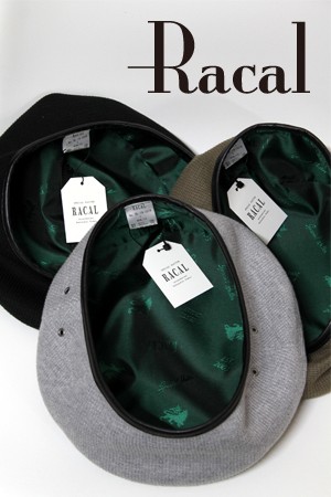 RACAL（ラカル） 春 夏 パイピング ニットベレー帽 布帛 ブランド