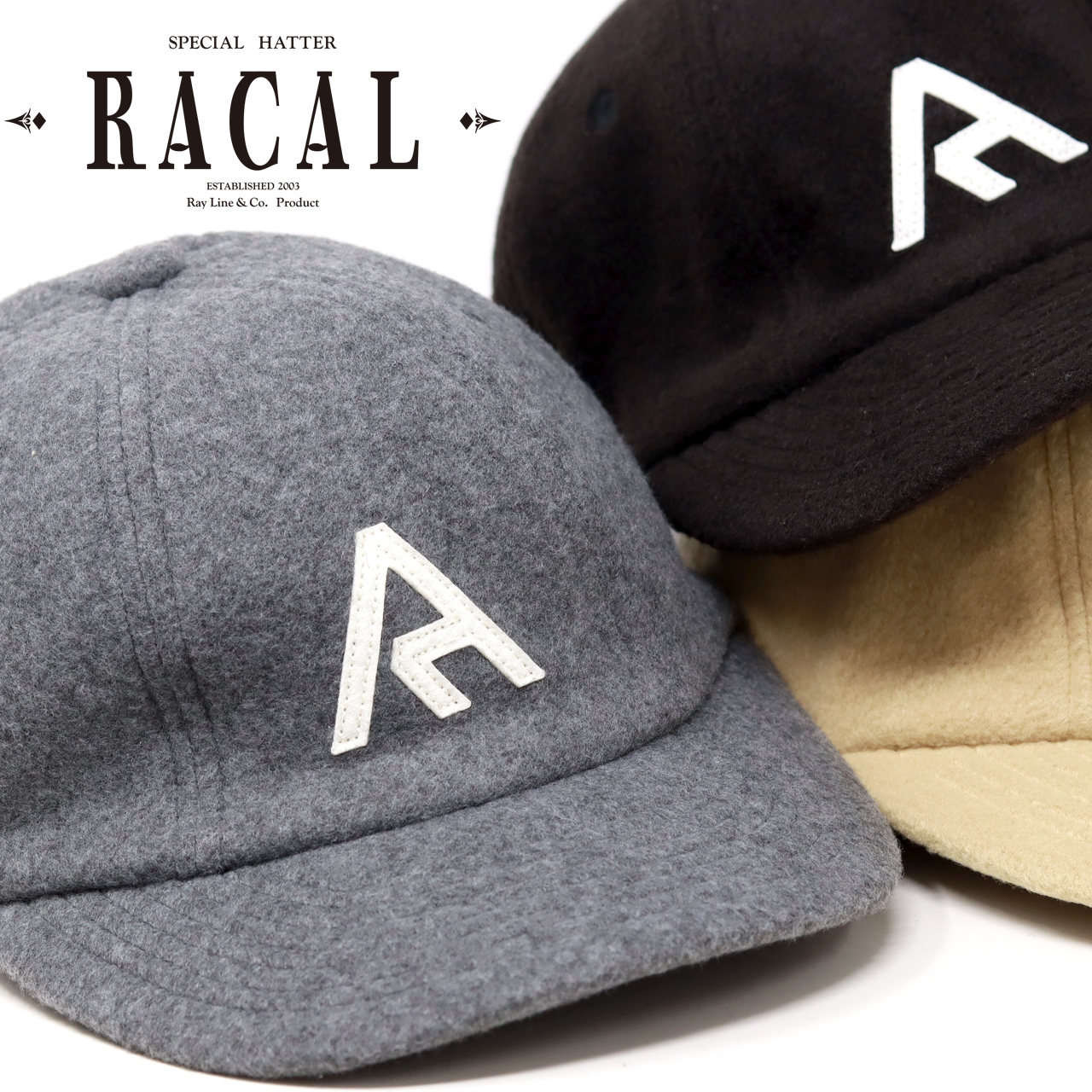 RACAL（ラカル） ベースボールキャップ メンズ フリース レディース