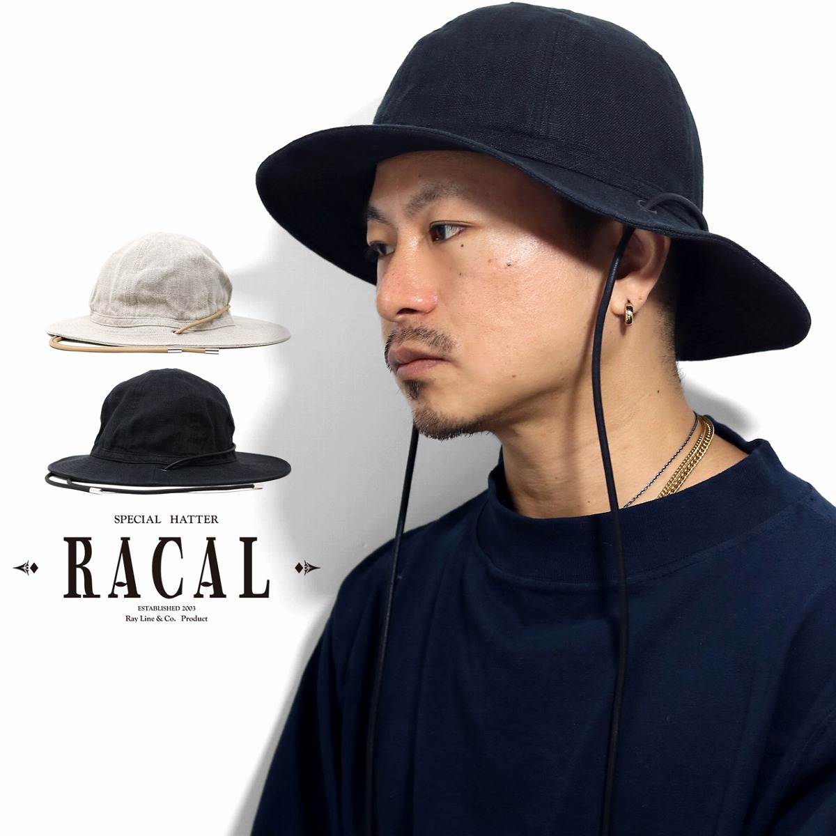 メトロハット メンズ リネン 春夏 帽子 メンズ ラカル 帽子 レディース racal ハット メンズ 日本製 ハット レディース ハット帽子 バケットハット メンズ｜elehelm-hatstore｜02