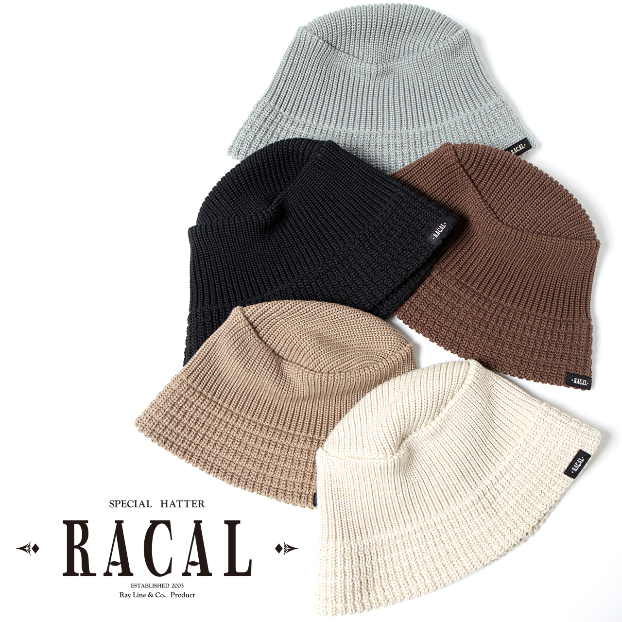 racal ハット メンズ ニットハット メンズ cool max ニットハット レディース 天然デオドランド加工 ニットバケットハット ニット帽 メンズ ラカル｜elehelm-hatstore｜02