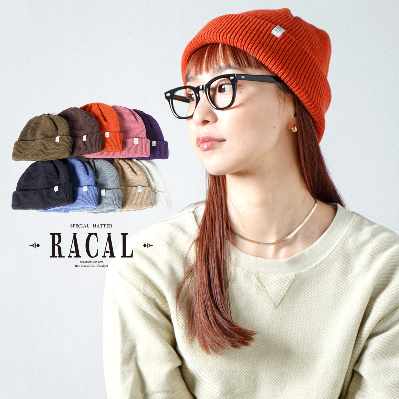 RACAL（ラカル） ニット帽 レディース 2way racal ビーニー ニット