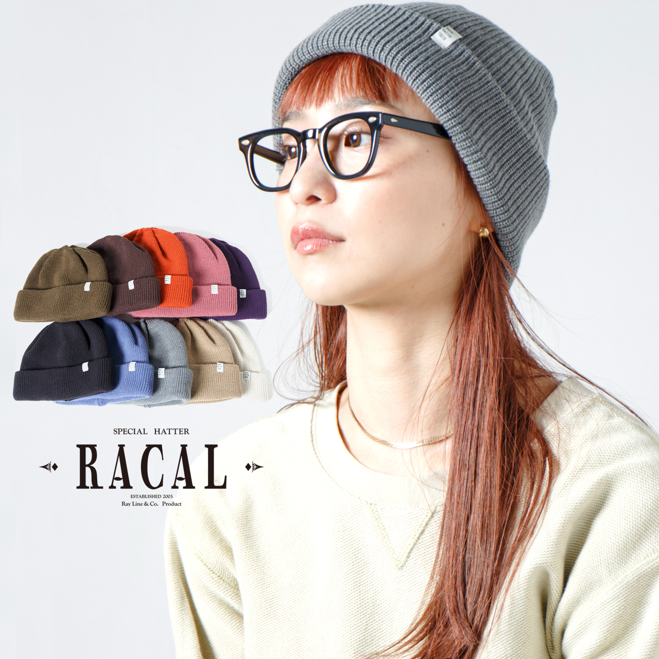 RACAL（ラカル） ニット帽 レディース 2way racal ビーニー ニット