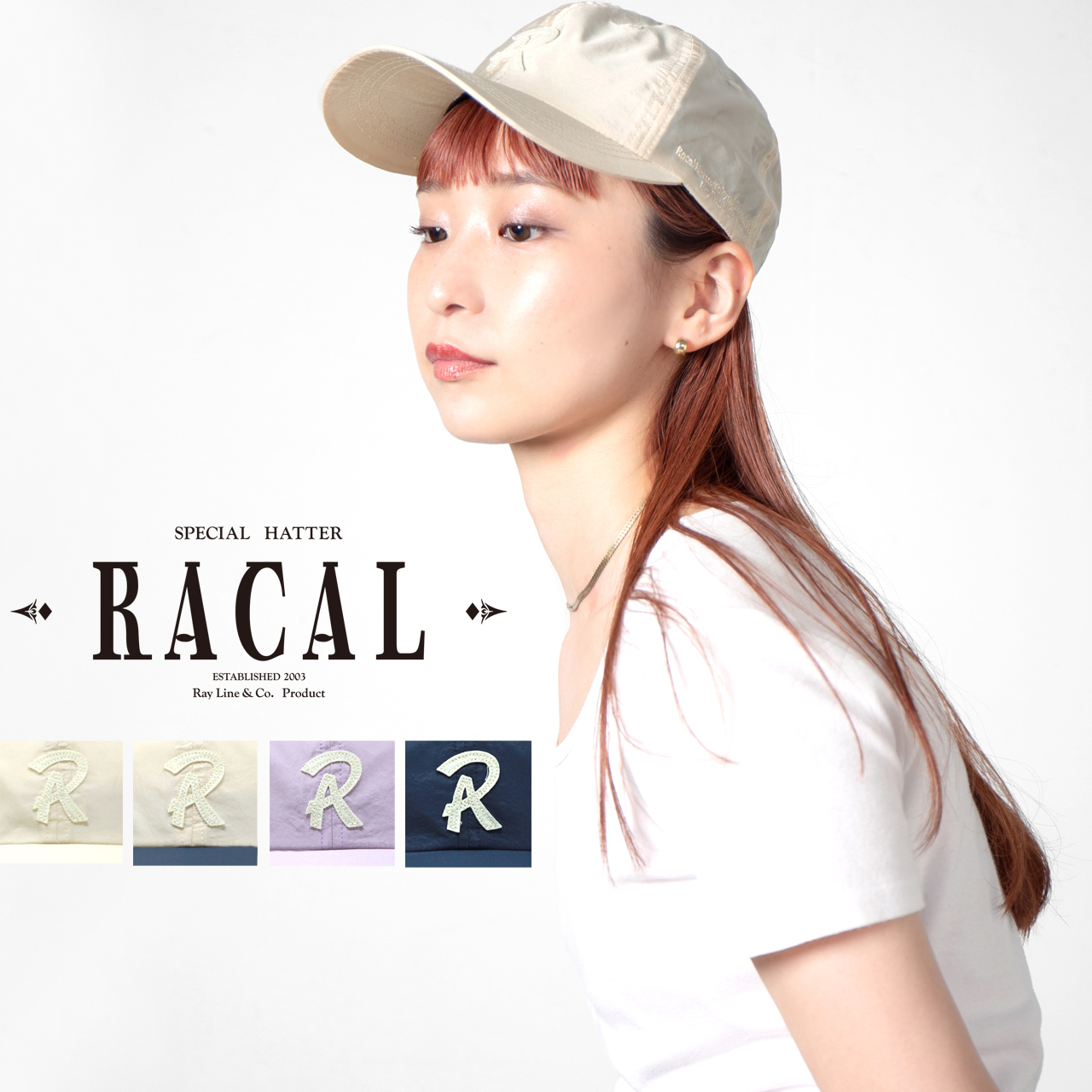 RACAL（ラカル） ベースボールキャップ キャップ レディース BB 