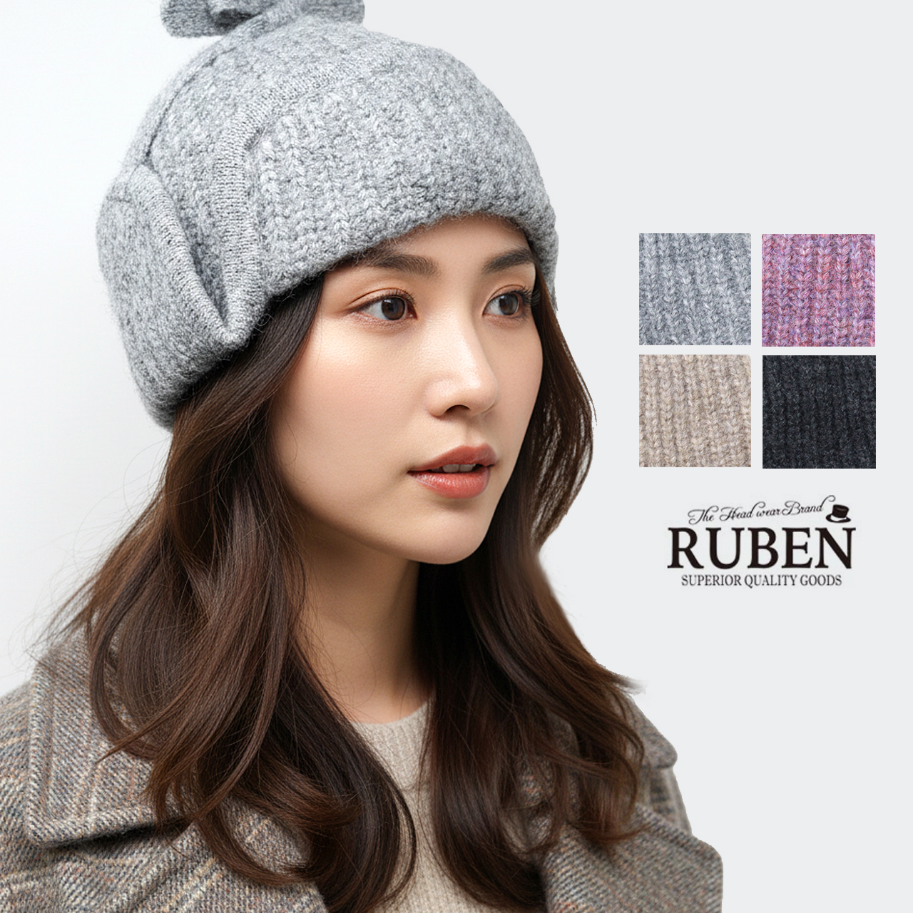 ニット帽 レディース フライトキャップ 耳当て付き帽子 HEATHER FLYGHT