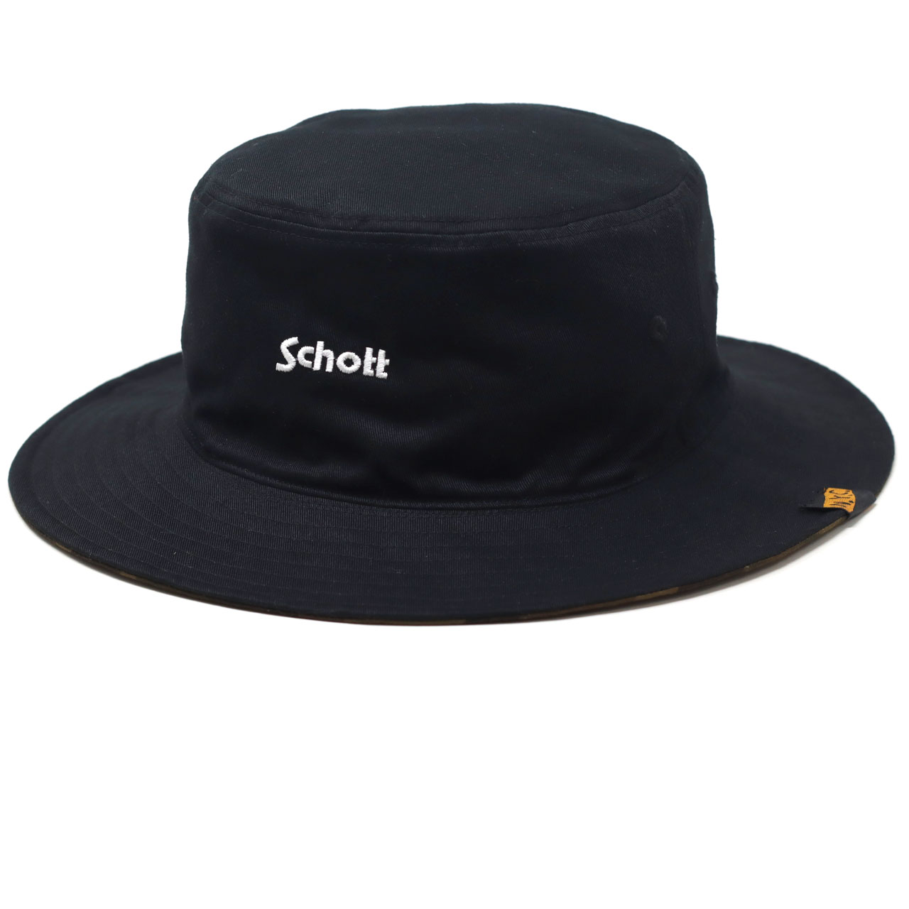 リバーシブル帽子 ツイル ハット メンズ Schott N.Y.C. バケットハット 