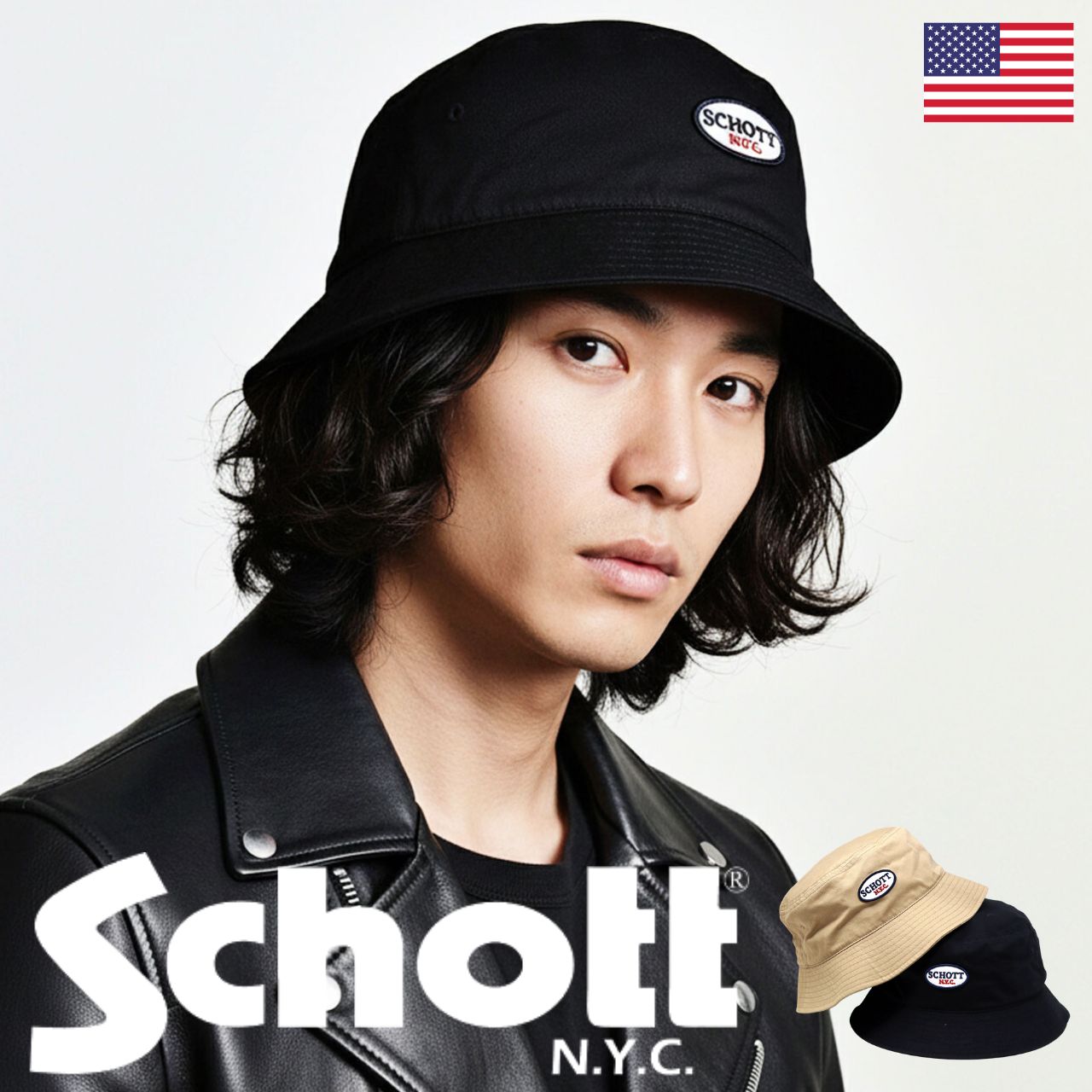 ステットソン✖︎schott コラボハット ステットソン✖︎schott コラボ