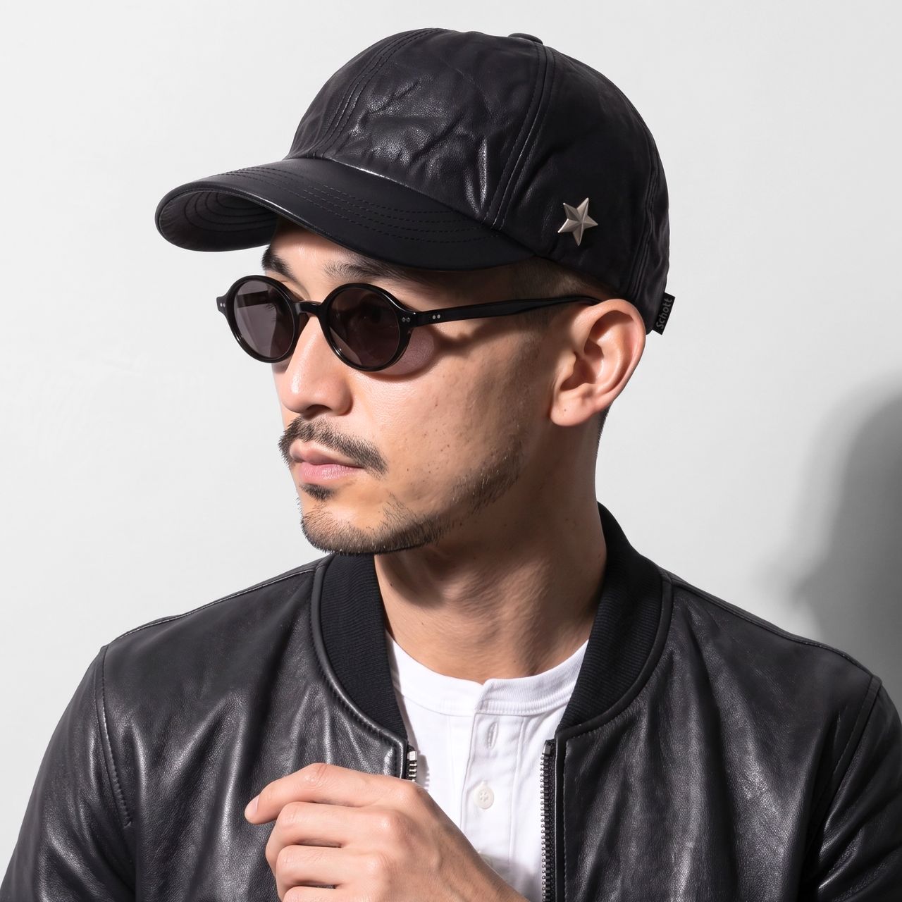 Schott N.Y.C（ショット） Schott レザー キャップ 本革キャップ ヌメ