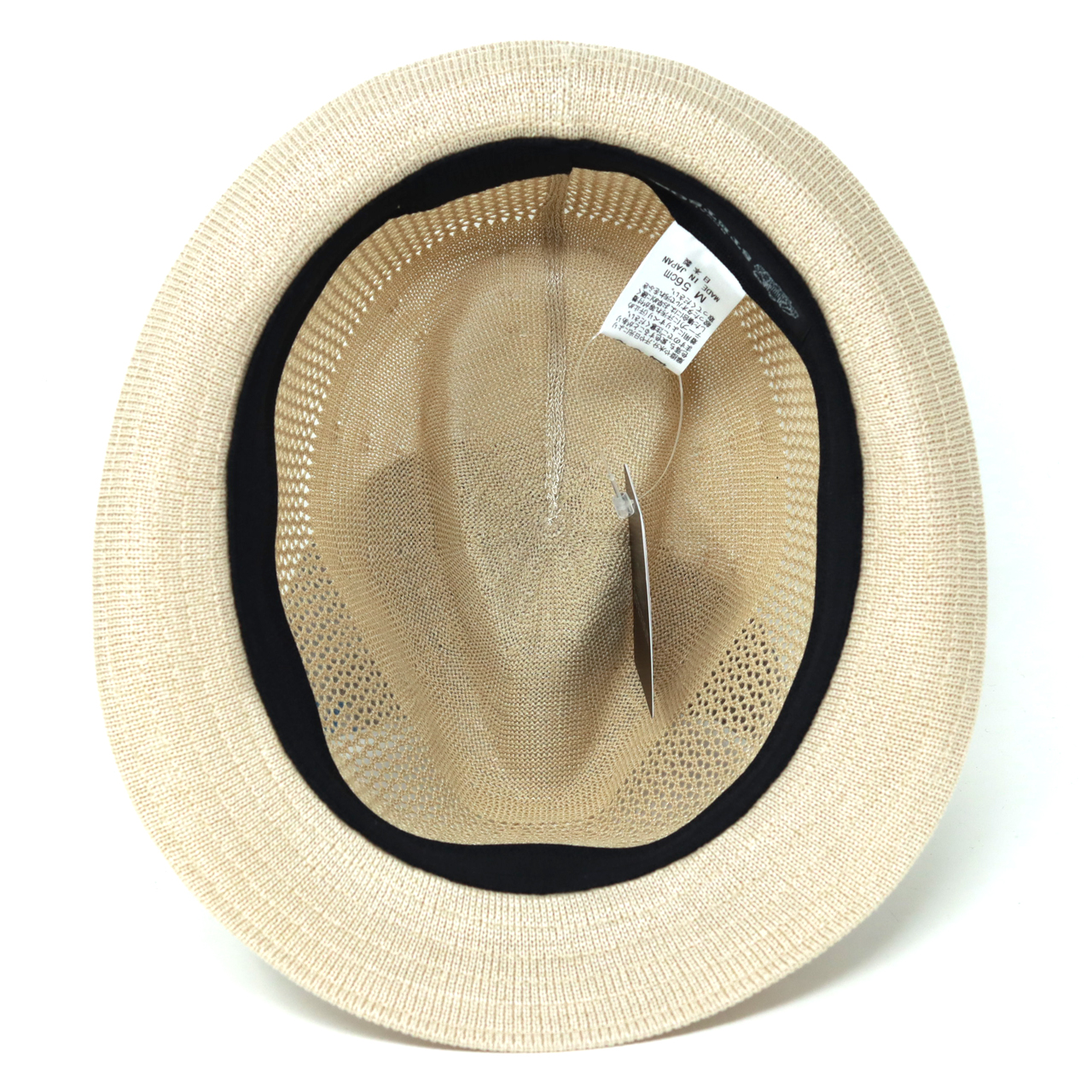 未使用　ステットソン　白ハット STETSON ステットソン パナマハット 白 メンズ 夏用 帽子 中折れ