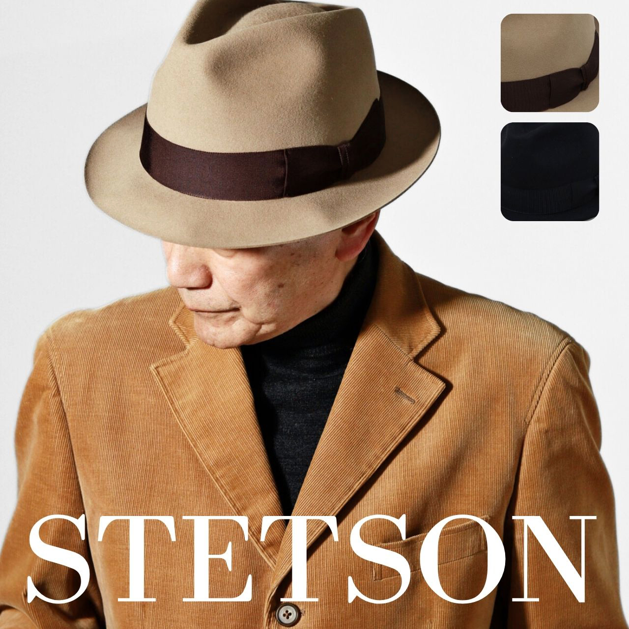 STETSON（ステットソン） 中折れハット フェルト 帽子 高級 秋冬