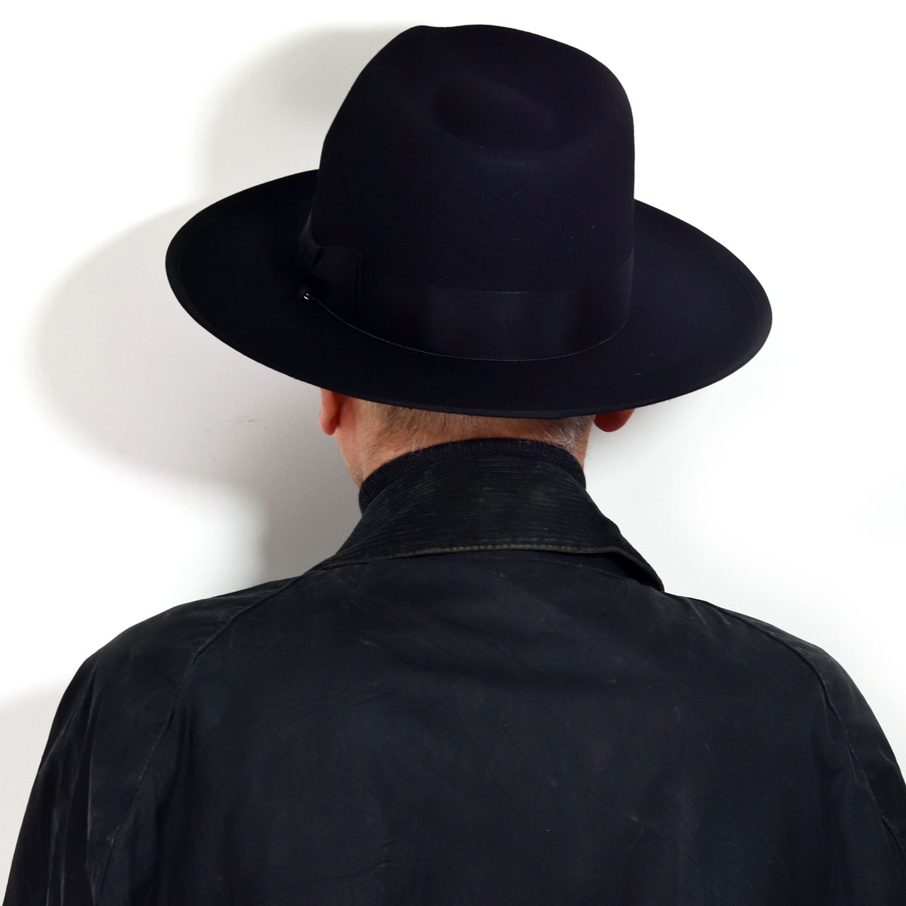 ステットソン 中折れハット CLN 復刻 STETSON フェルトハット ラビット ハット 日本製 ラビットファーフェルト メンズ 帽子 送料無料  ブラック