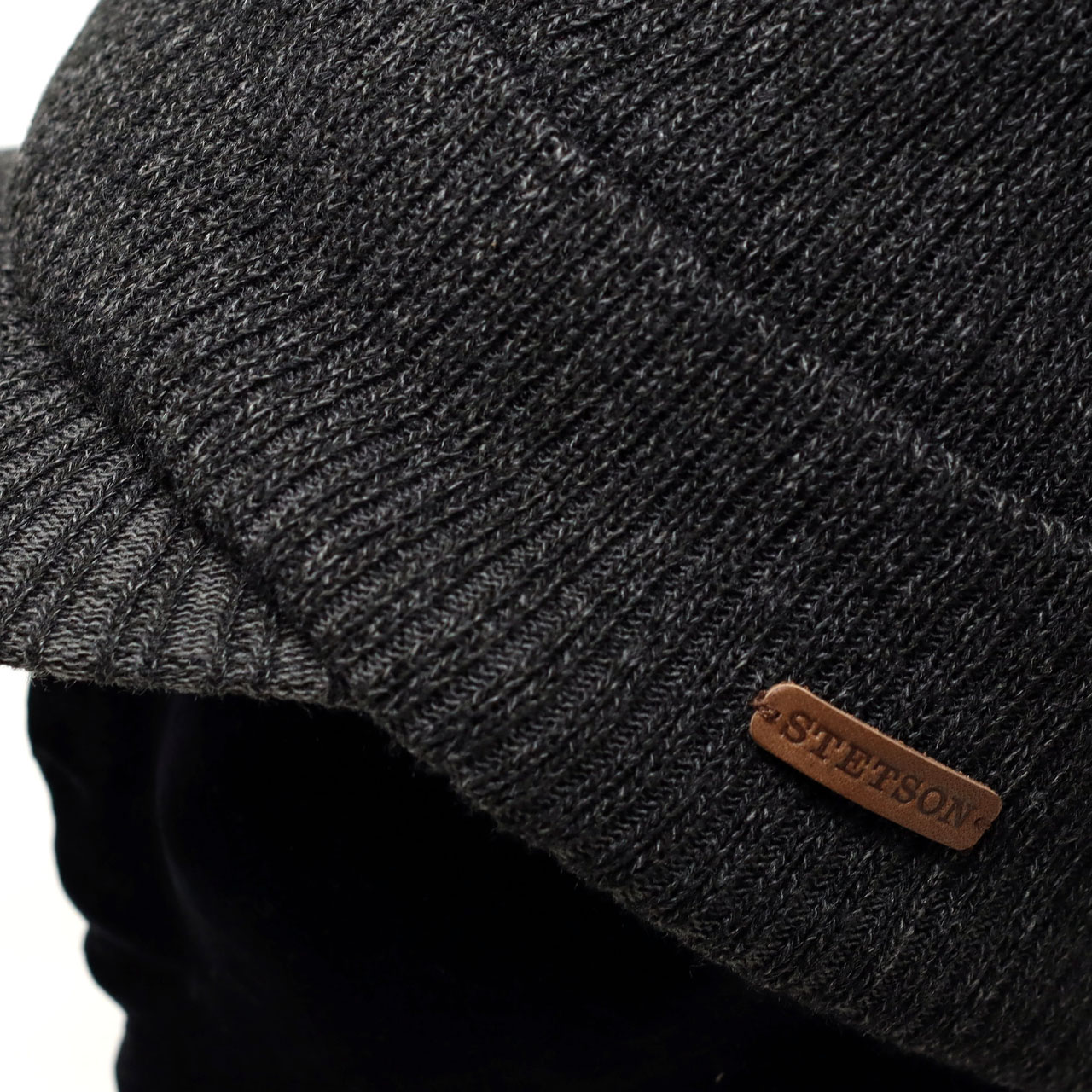 STETSON ニットキャップ メンズ ニット帽 つば付き 冬 帽子