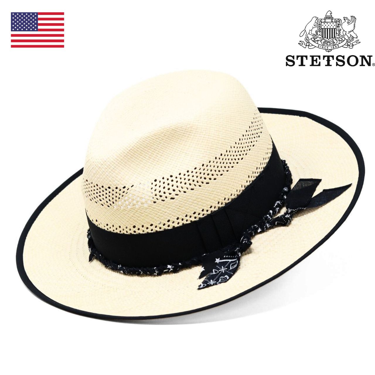STETSON パナマハット メンズ ハット 中折れ帽 ステットソン