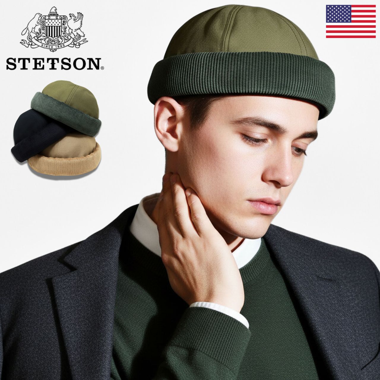 STETSON（ステットソン） 帽子 メンズ ロールキャップ レディース