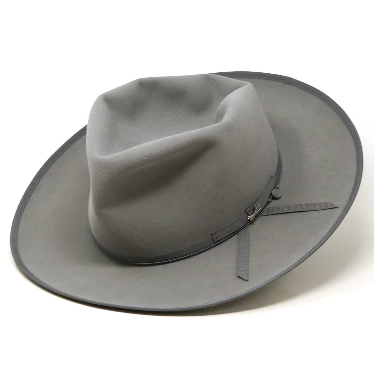 Stetson フェルトハット ライトグレー STETSON（ステットソン） フェルトハット オープンクラウン ストラト