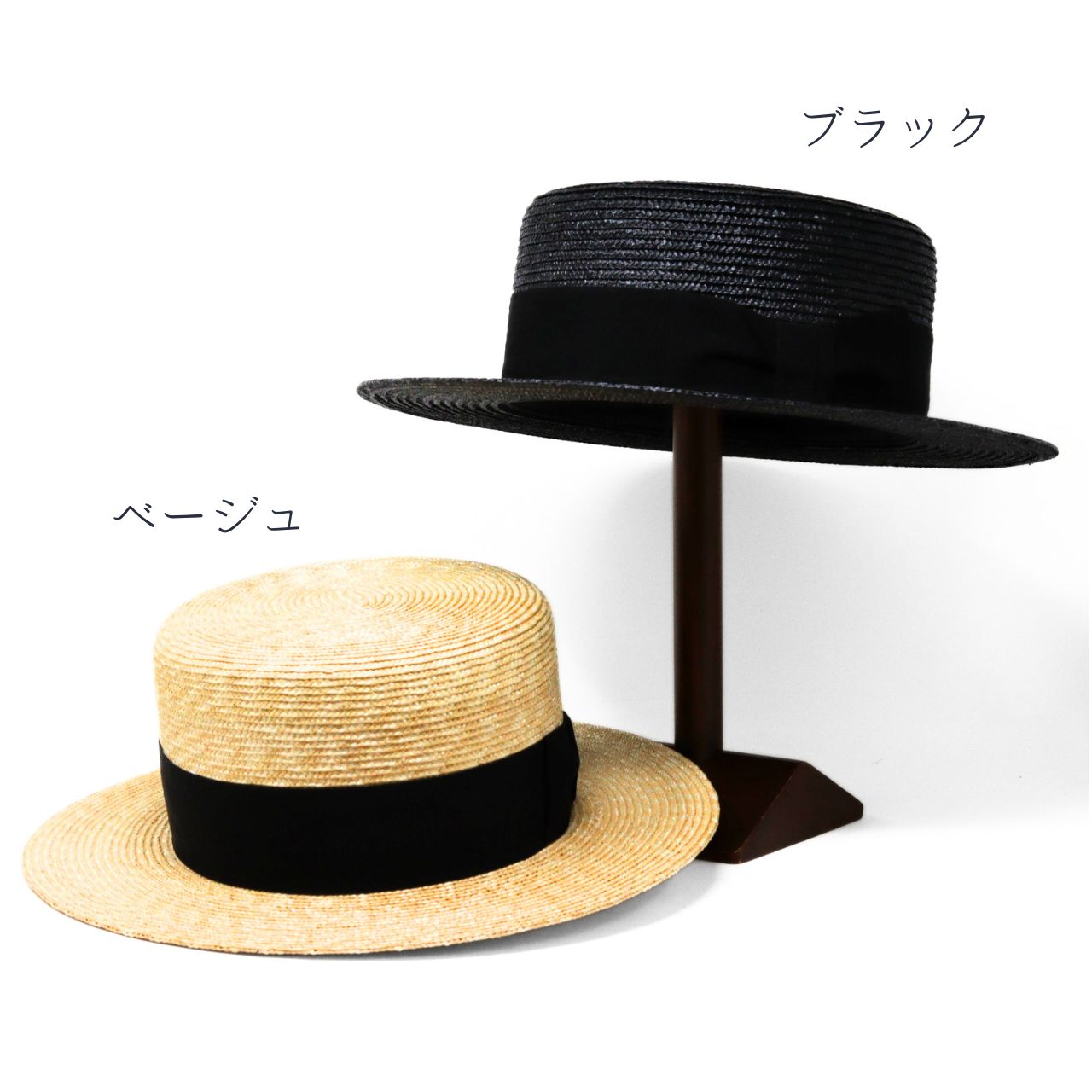 STETSON（ステットソン） カンカン帽 メンズ 麦 カンカン リボン