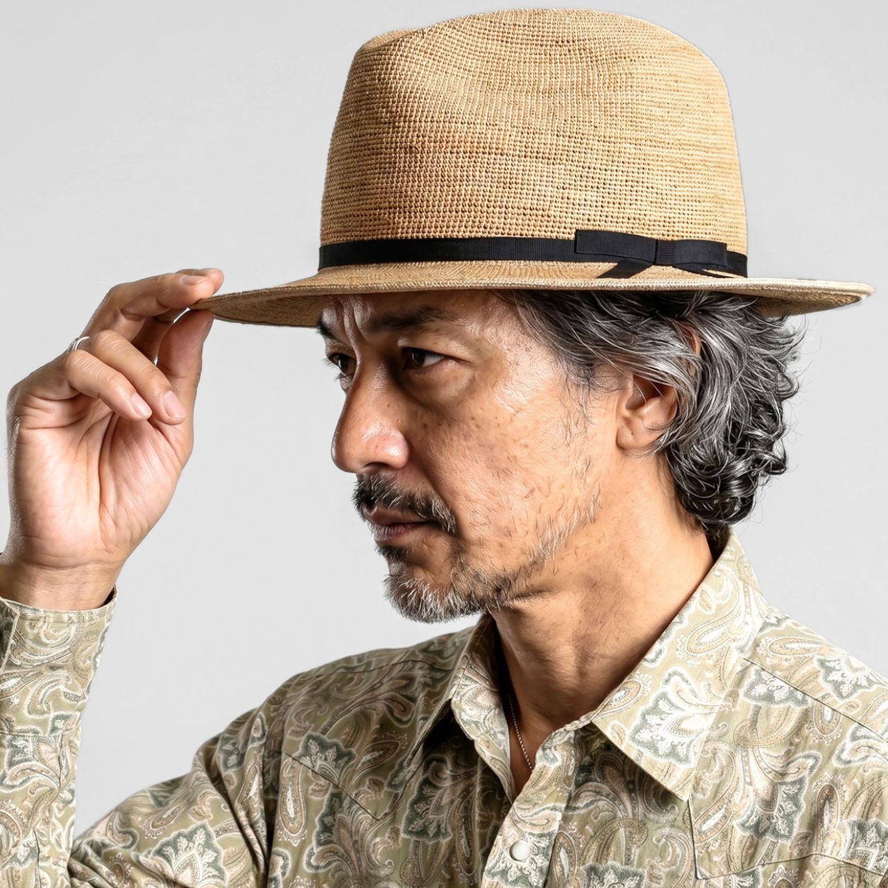 STETSON（ステットソン） ラフィアハット メンズ 中折れハット
